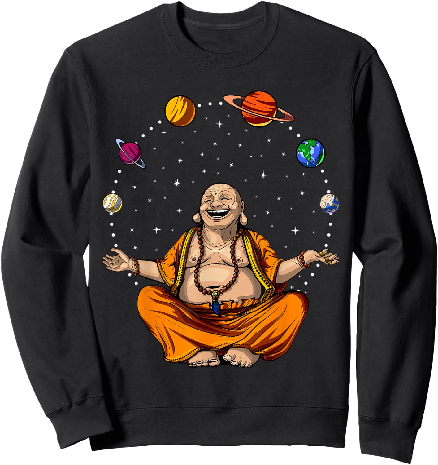 Buddha Zen Yoga Meditation Spiritual Buddhist Sweatshirt - Sweatshirt | Black