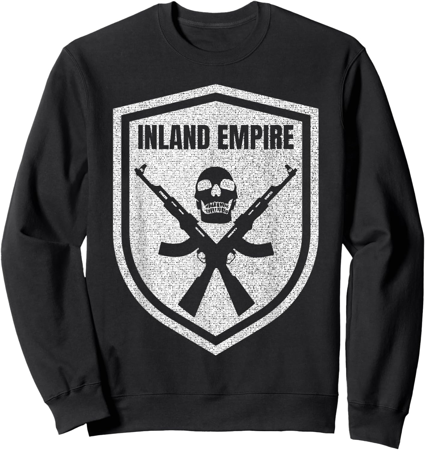 Inland Empire California Skull AK-47 Sweatshirt - Sweatshirt | Black
