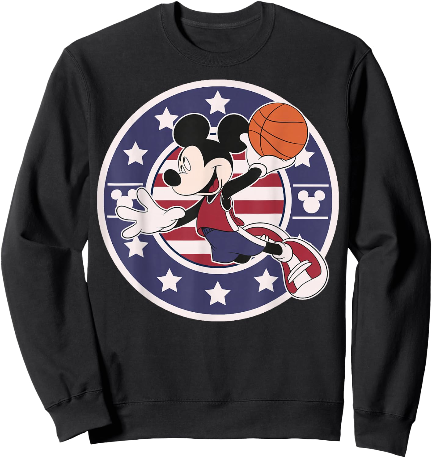 Disney Mickey and Friends Mickey Basketball USA Small Sweatshirt - Sweatshirt | Black