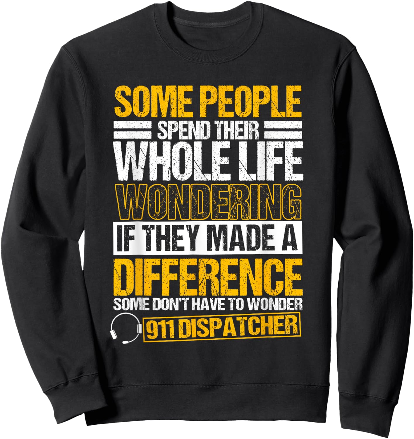 911 Dispatcher Emergency Dispatch Officer Law Enforcement Sweatshirt - Sweatshirt | Black