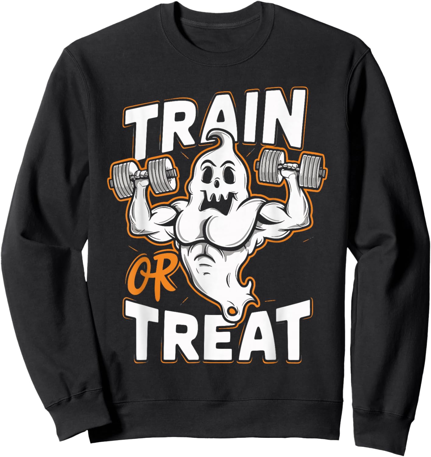 Train Or Treat Sweatshirt - Sweatshirt | Black