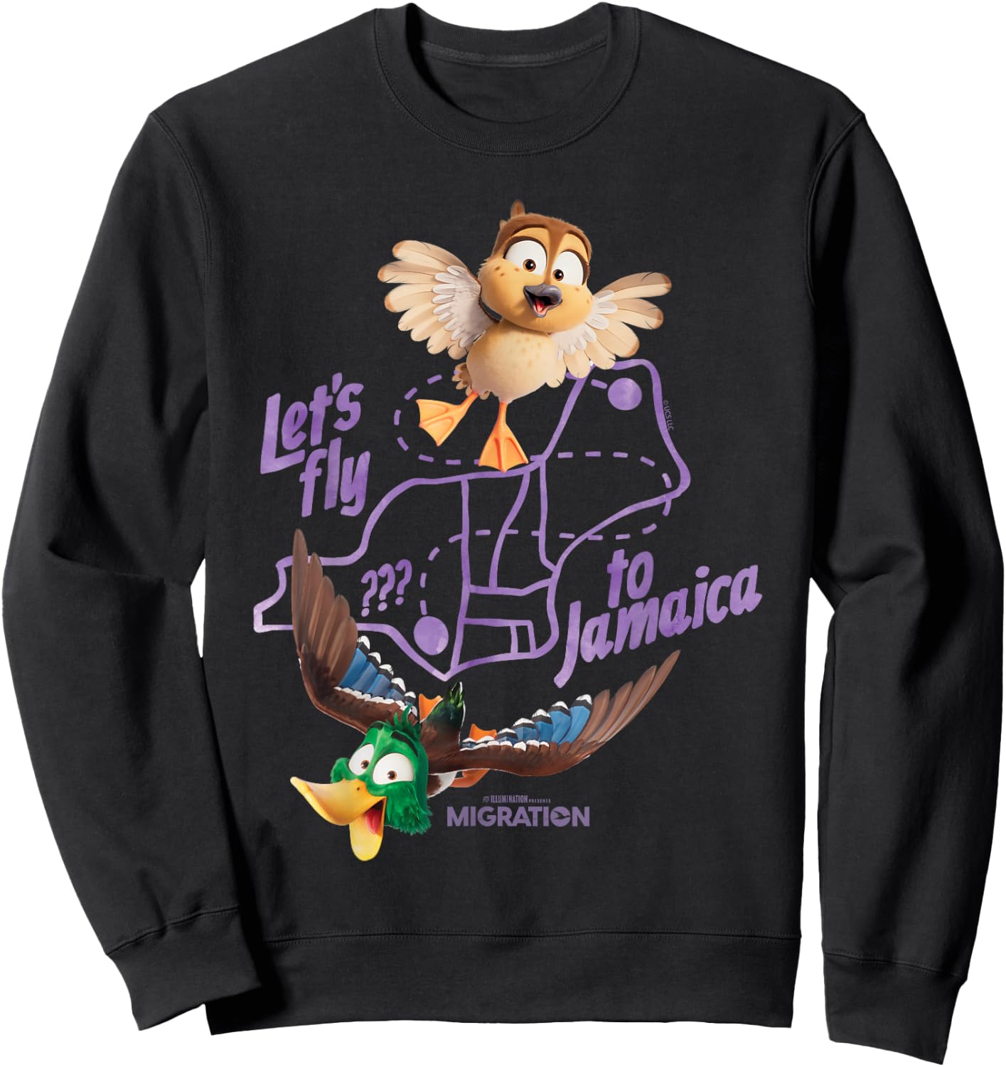 Migration Fly to Jamaica Sweatshirt - Sweatshirt | Black