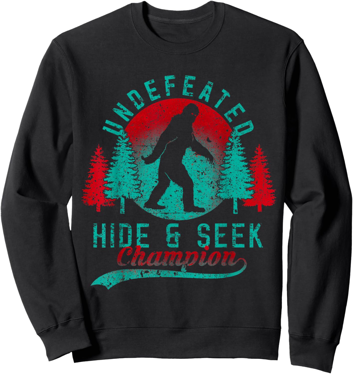 Bigfoot Limited Edition Undefeated Hide & Seek Sasquatch Sweatshirt - Sweatshirt | Black