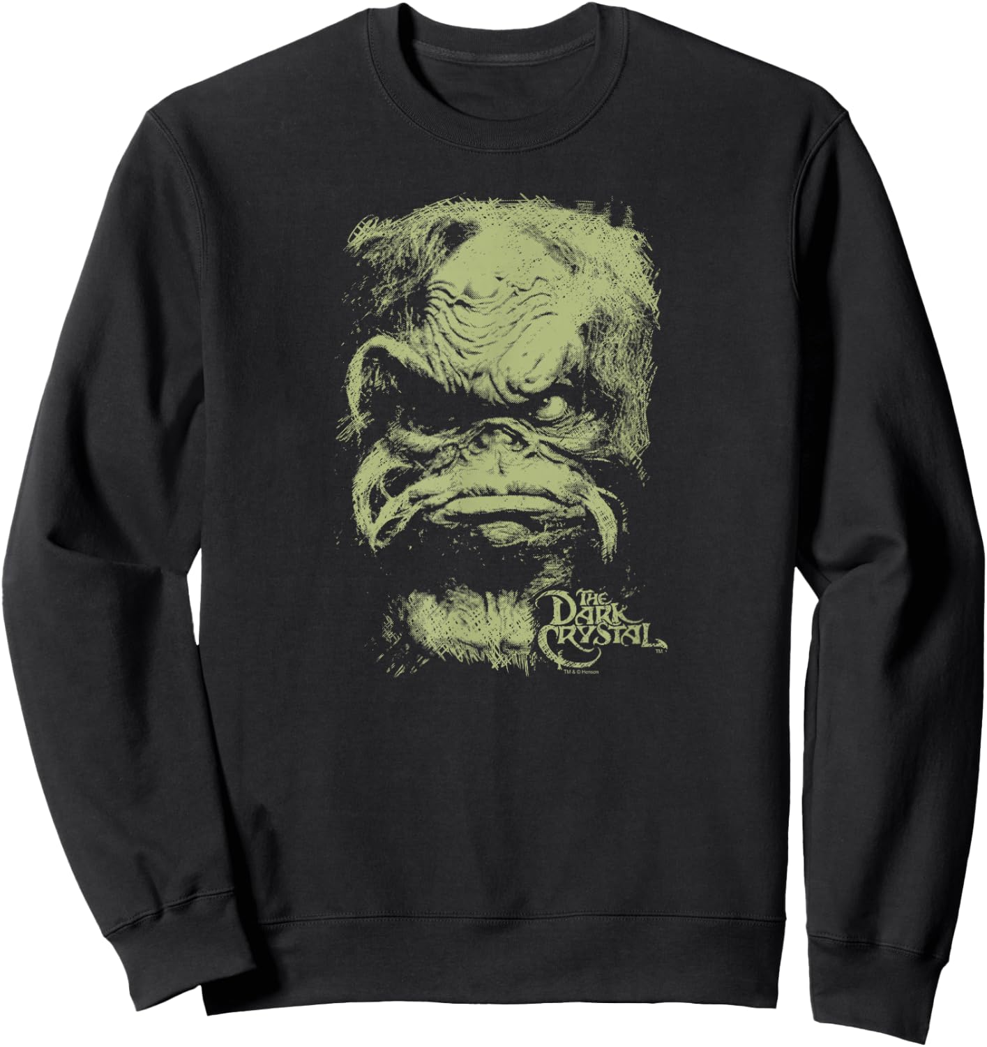 The Dark Crystal - Black, -Adults, Small, Short Sleeve, Classic Fit Sweatshirt - Sweatshirt | Black