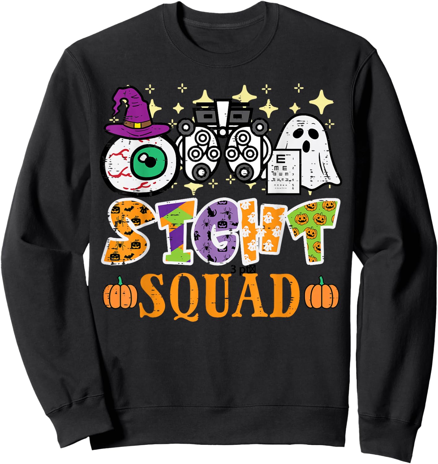 Halloween Optometrist Sight Squad Optometry Costume Women Sweatshirt - Sweatshirt | Black