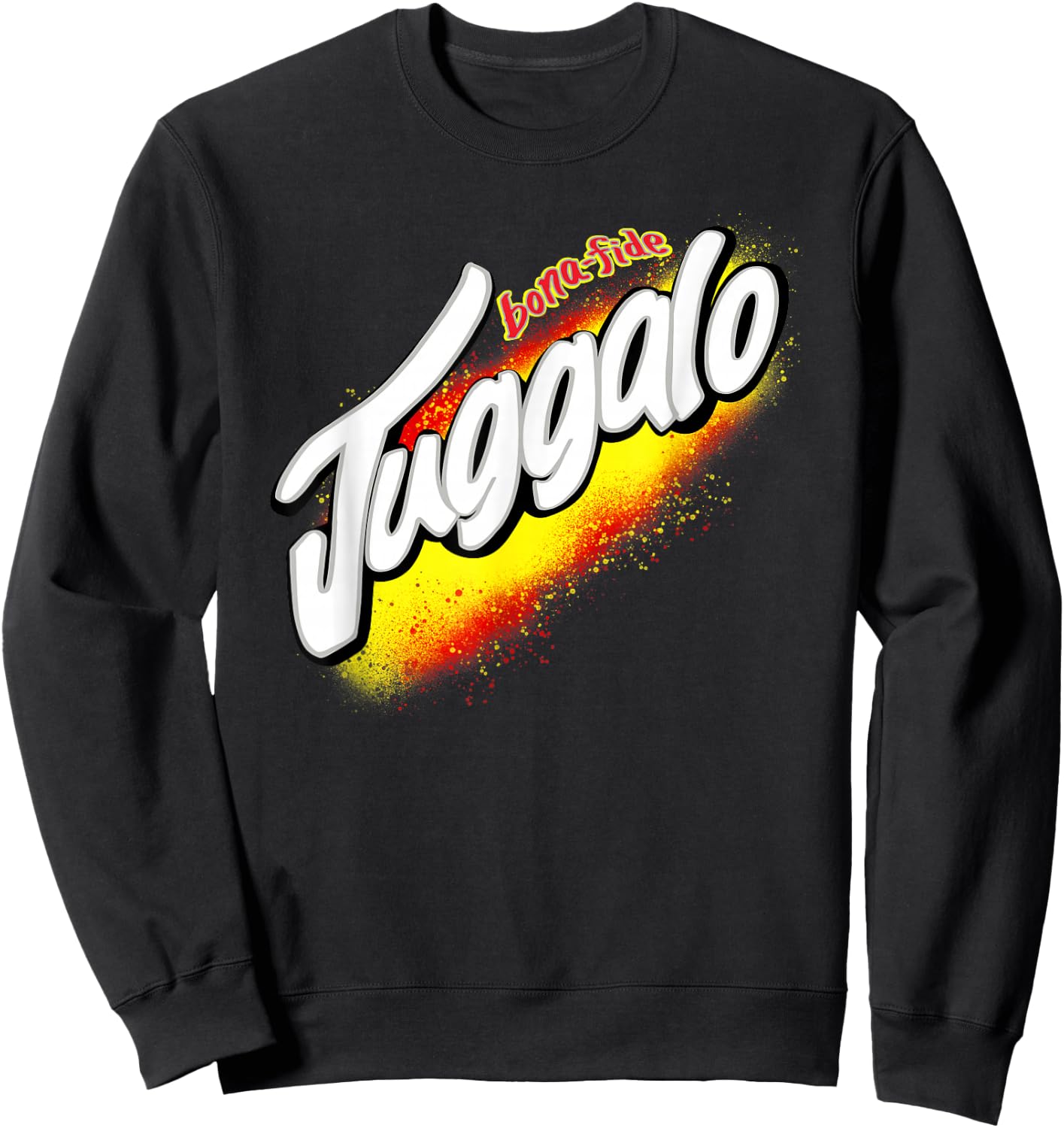 Wicked Tag-Splashed Spray Fury (Juggabro Version) Sweatshirt - Sweatshirt | Black