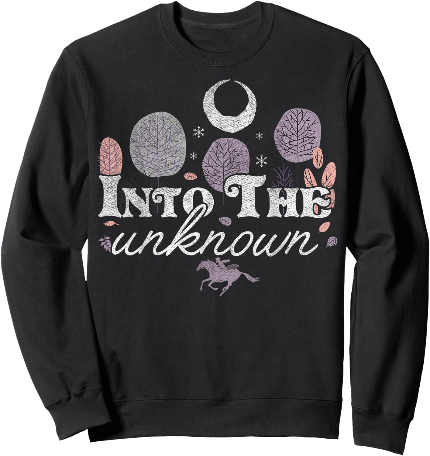 Disney Frozen 2 Into The Unknown Text Sweatshirt - Sweatshirt | Black