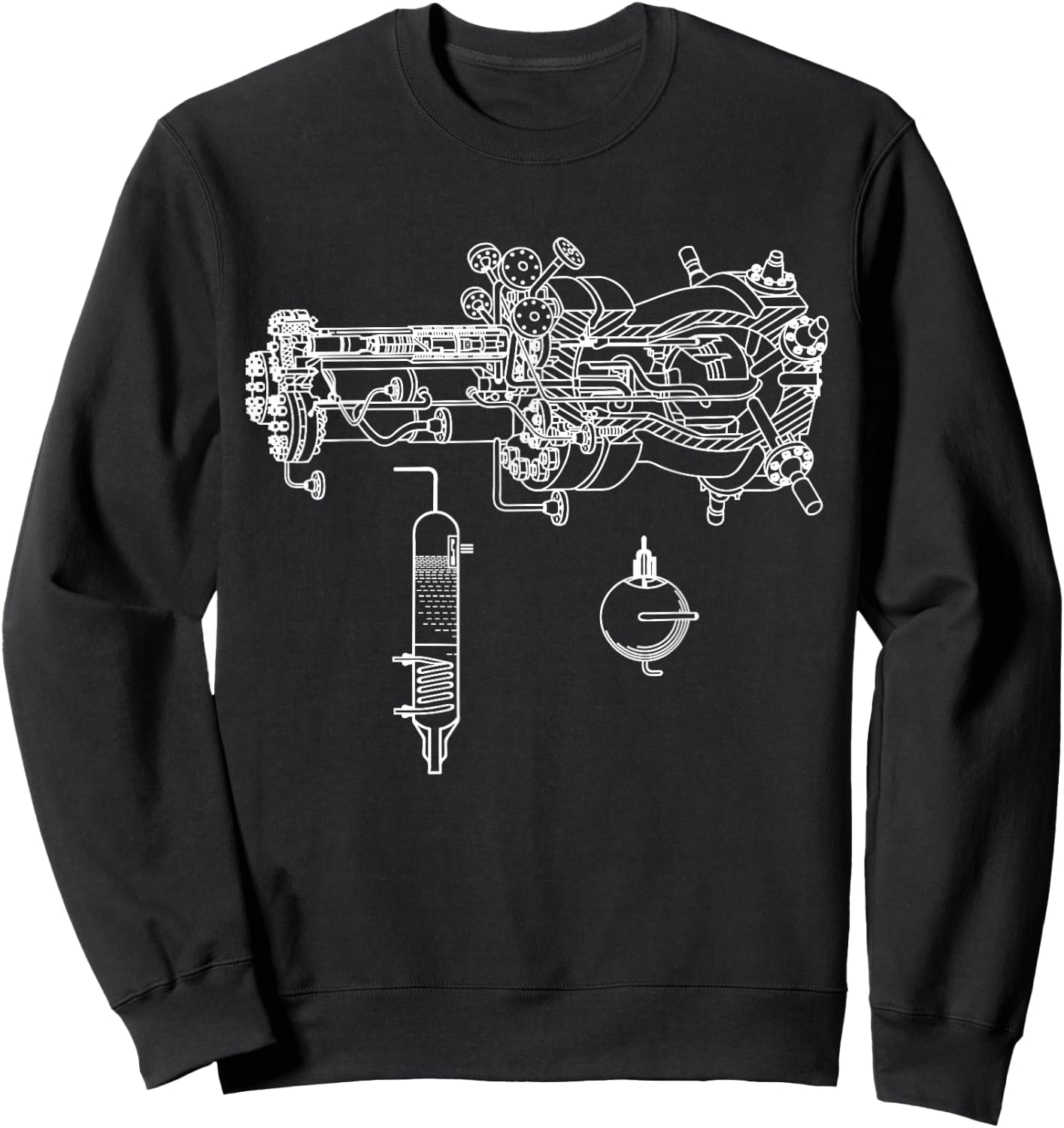 Core Reactor Patent Nuclear Technology Physics Atomic Physics Sweatshirt - Sweatshirt | Black
