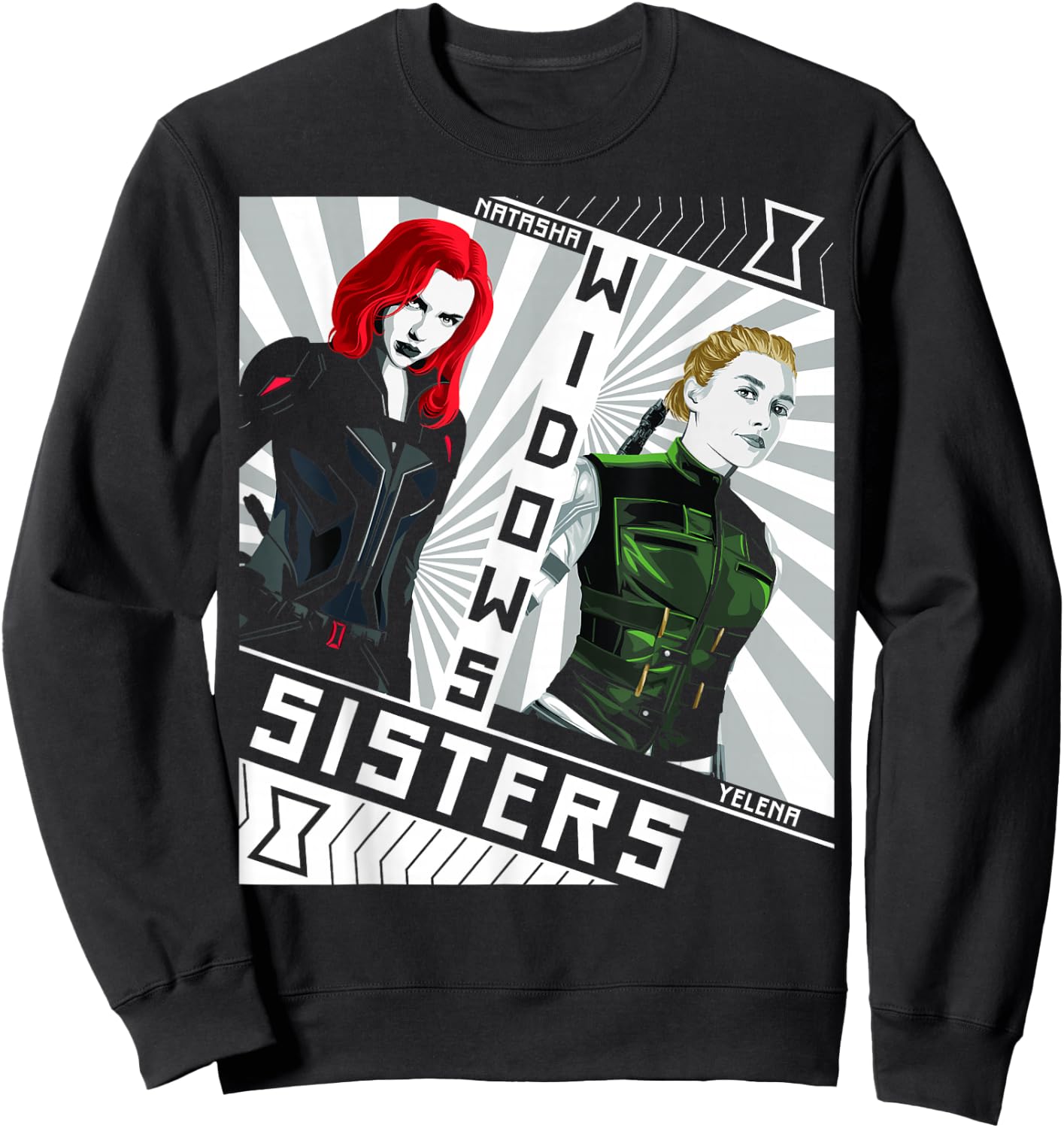 Marvel Black Widow Natasha Yelena Widows Sisters Sweatshirt - Sweatshirt | Black
