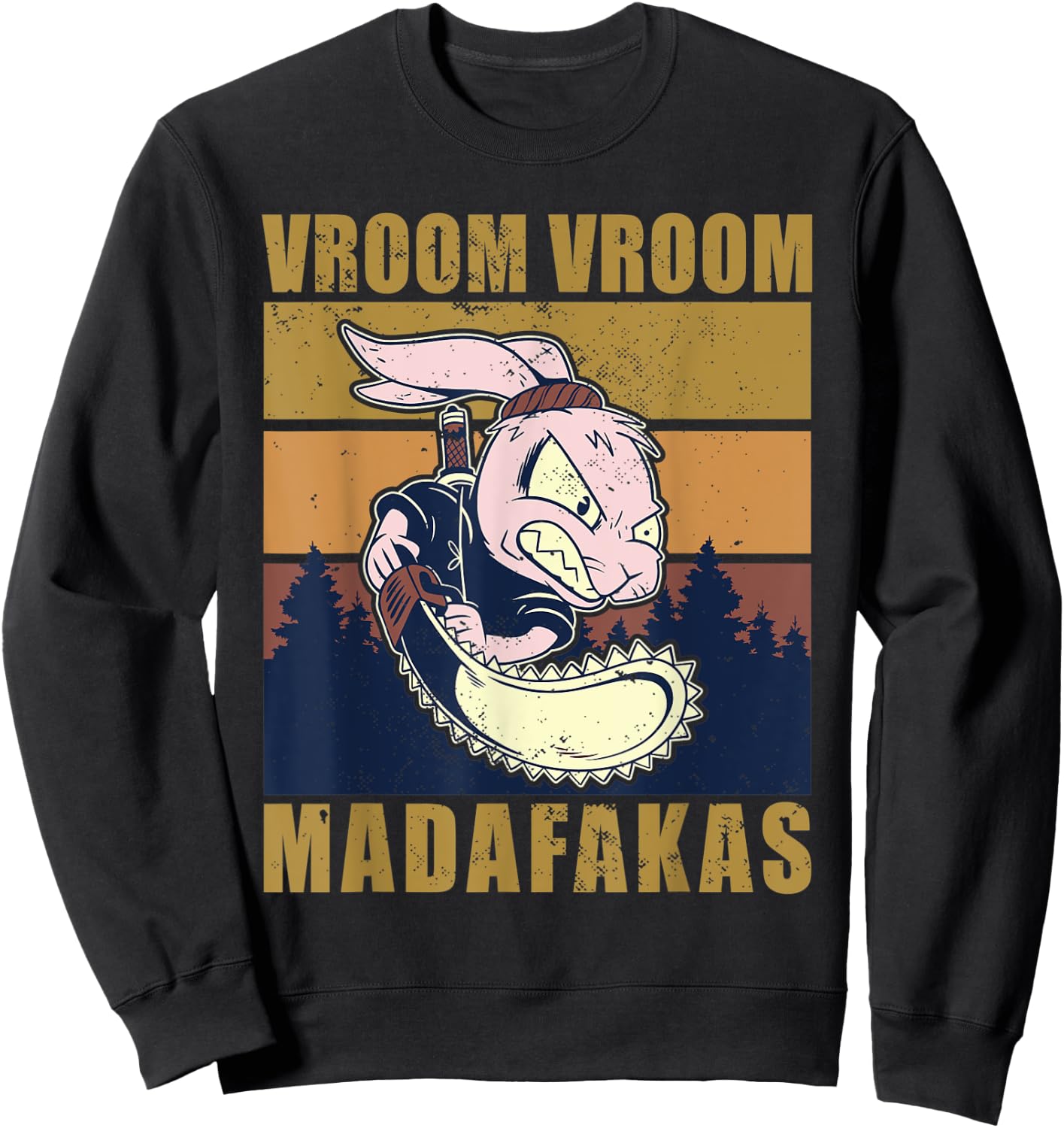 Vroom Vroom Madafakas Rabbit Sweatshirt - Sweatshirt | Black