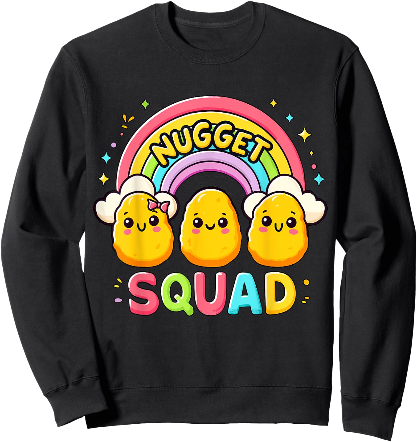 Chicken Nugget Squad Family Matching Sweatshirt - Sweatshirt | Black