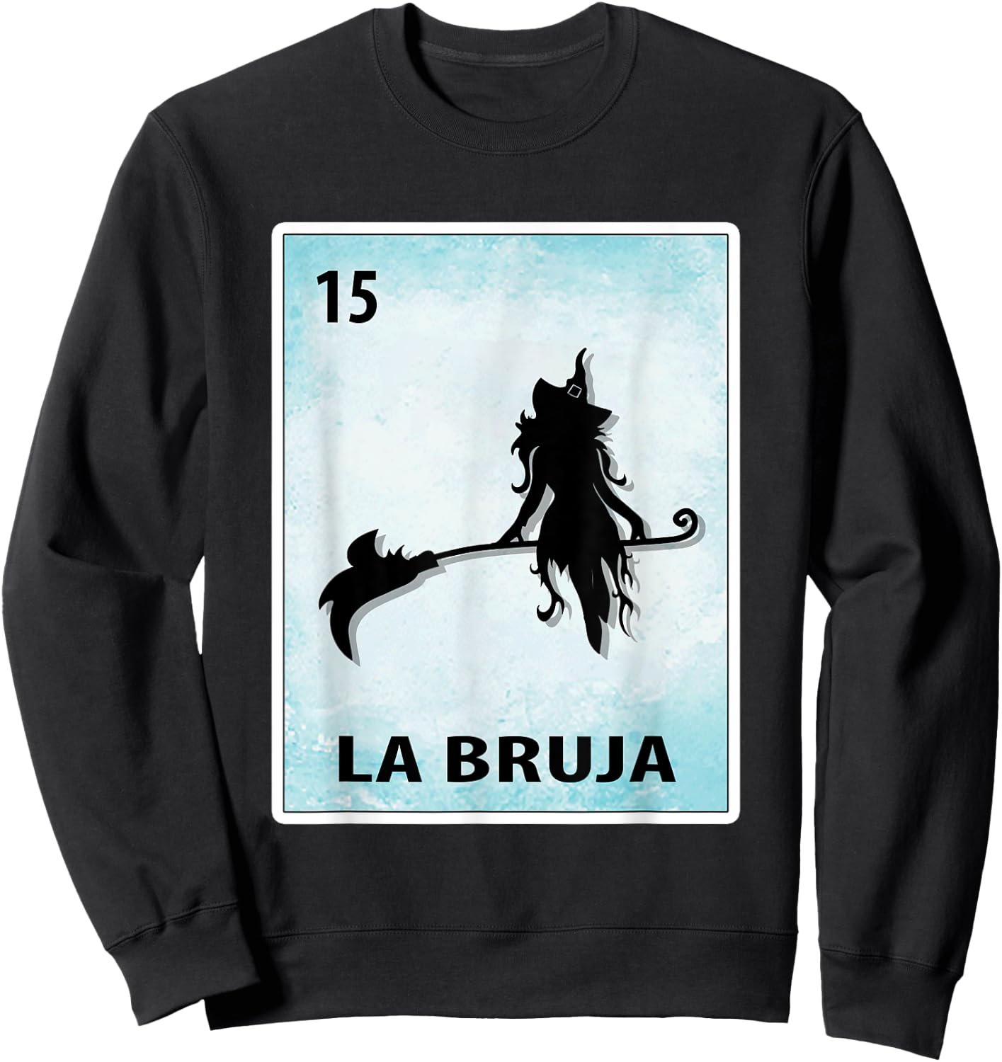 La Bruja Mexican Witch Cards Halloween Sweatshirt - Sweatshirt | Black