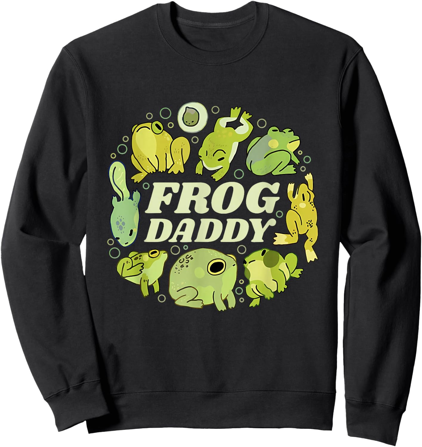 Frog Daddy Funny Apparel Sweatshirt - Sweatshirt | Black