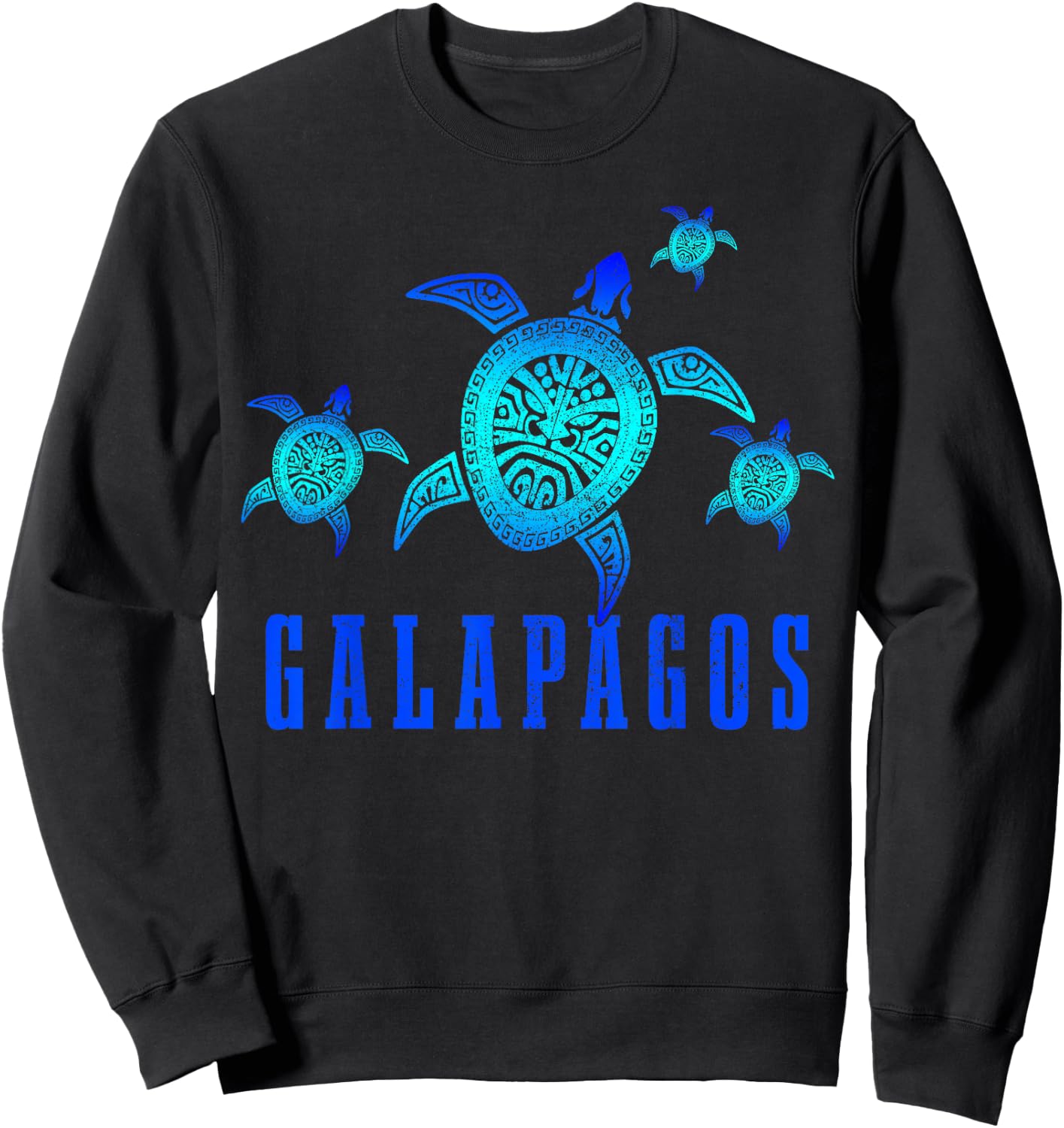 Galapagos Tortoise Diving Diver Sweatshirt - Sweatshirt | Black