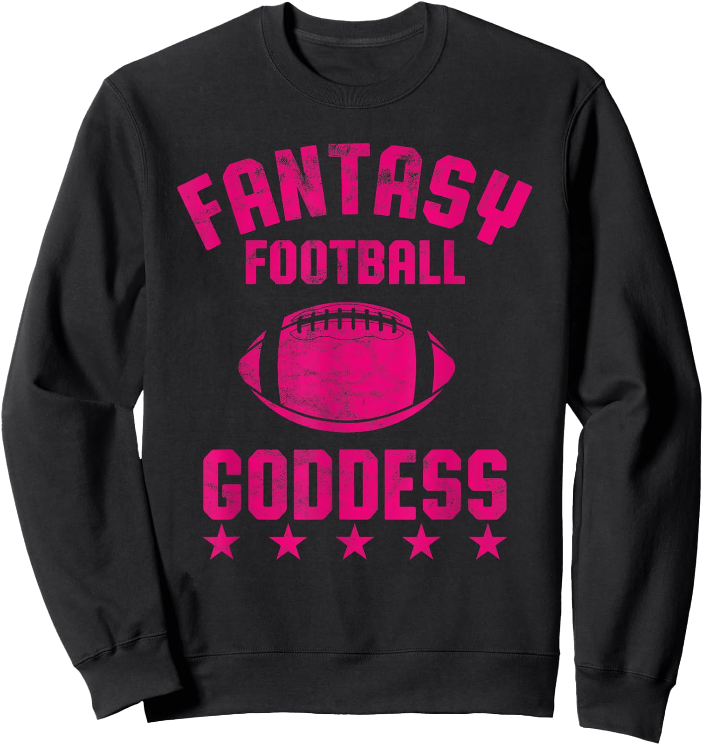Fantasy Football Goddess Women Cute Design for One Part Sweatshirt - Sweatshirt | Black