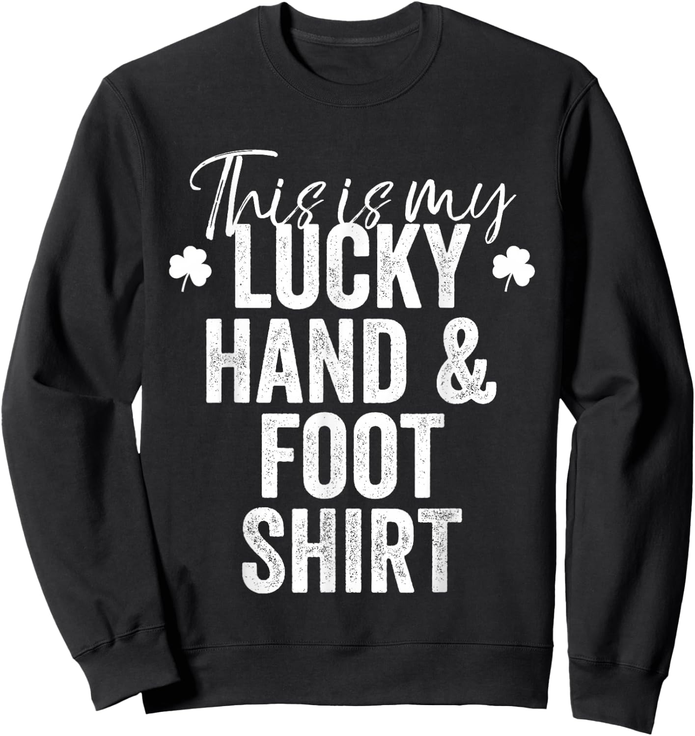 Sarcastic Hand and Foot Card Game Player Funny Sweatshirt - Sweatshirt | Black