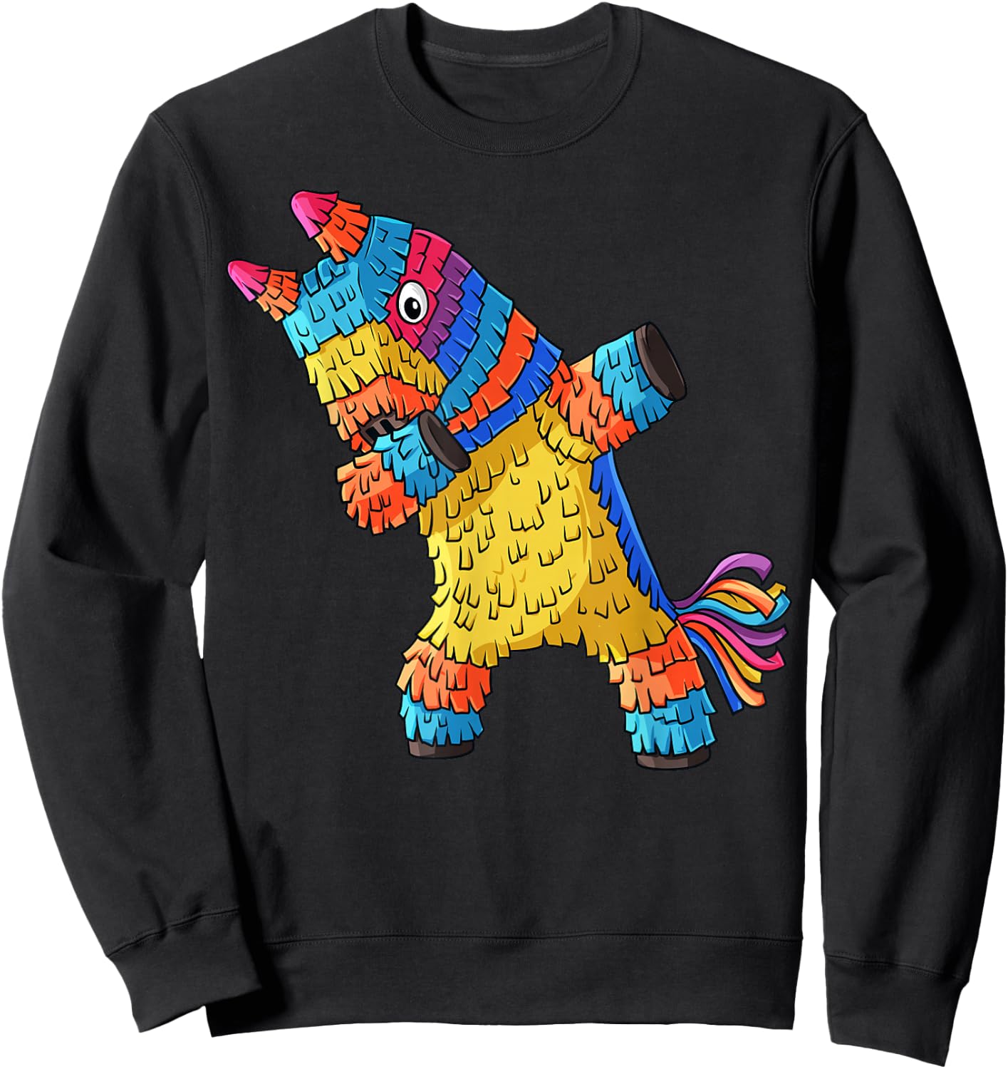 Cinco de Mayo Dabbing Donkey Pinata Funny Mexican Dab Sweatshirt - Sweatshirt | Black