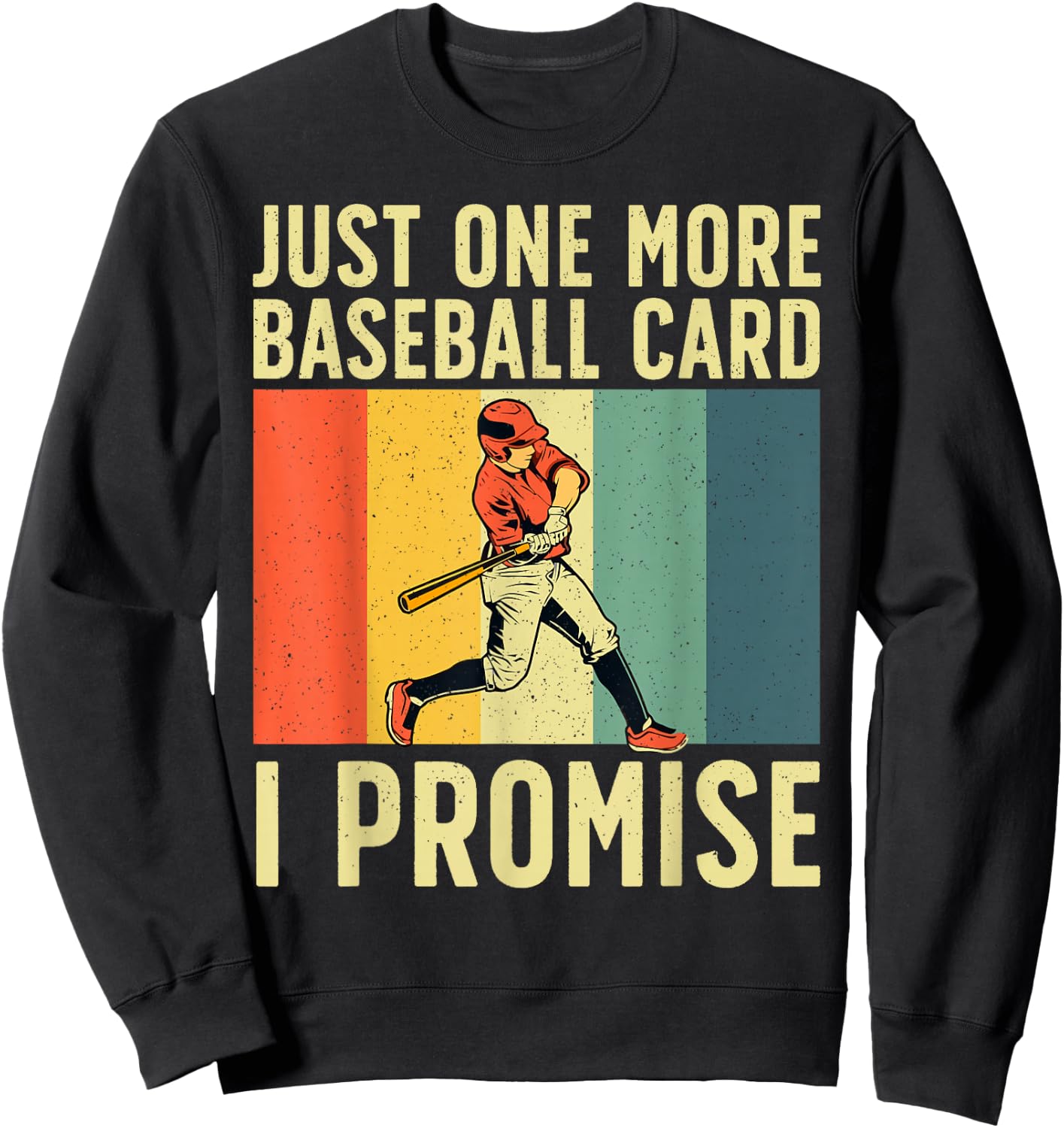 Baseball Card Collector Women Boys Card Collecting Sweatshirt - Sweatshirt | Black