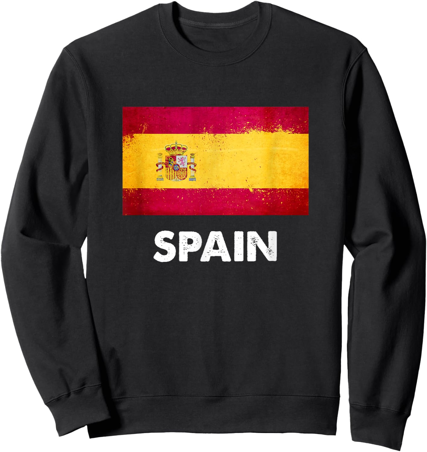 Spain Flag Jersey | Spaniard Sweatshirt - Sweatshirt | Black