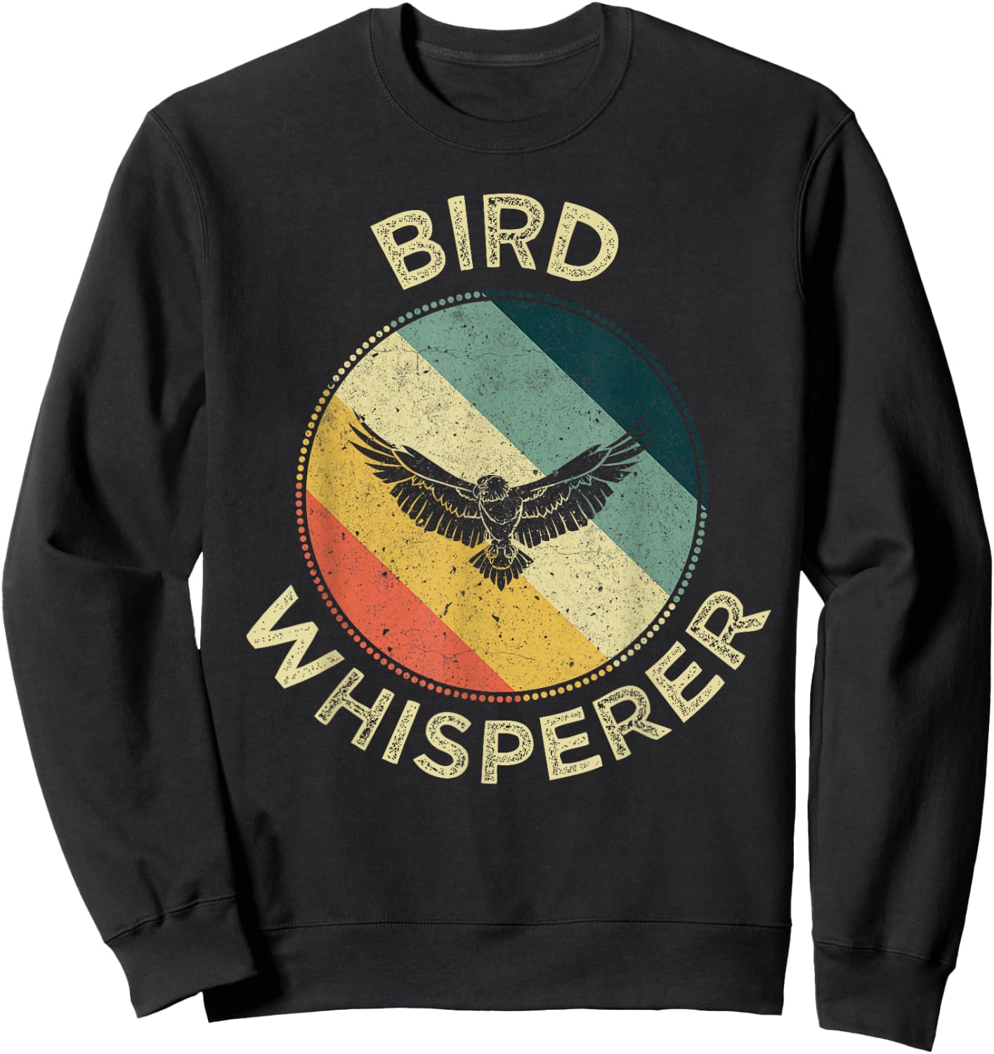 Bird Whisperer Retro Vintage Zoologist Birds Lover Gift Sweatshirt - Sweatshirt | Black