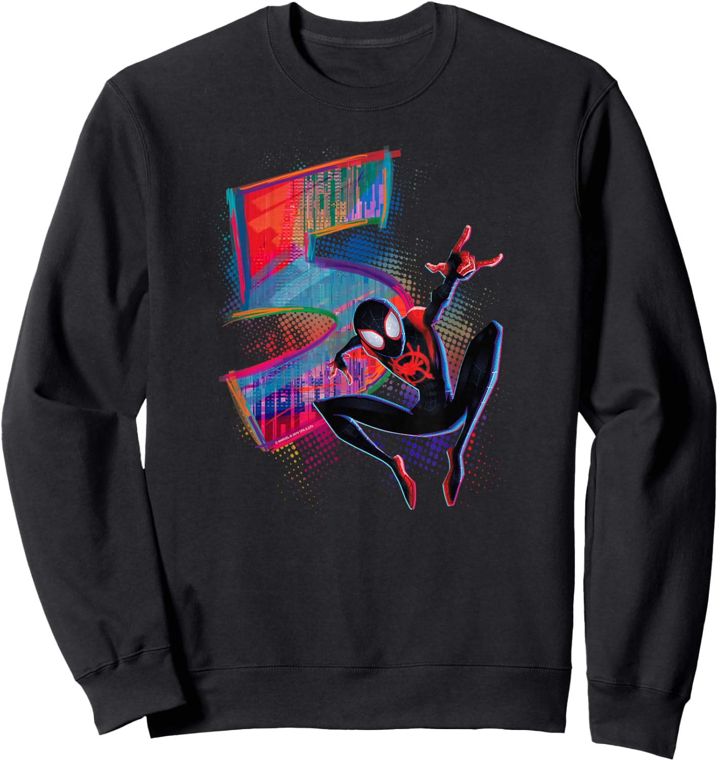 Marvel Spider-Man Miles Morales 5th Birthday Graphic Sweatshirt - Sweatshirt | Black