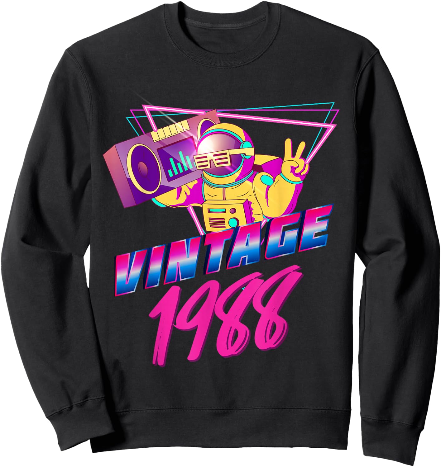 34th Birthday Gift - Vintage 1988 Sweatshirt - Sweatshirt | Black