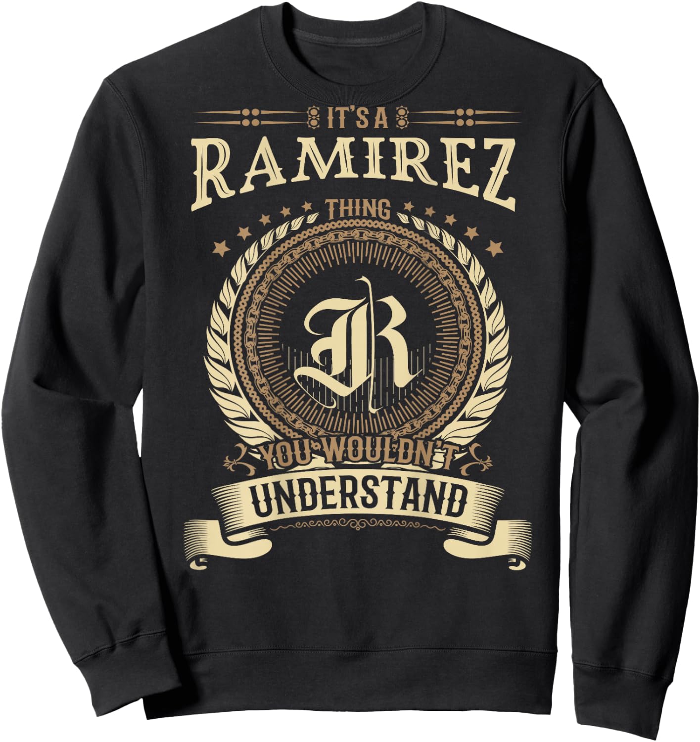 Ramirez Thing You Wouldn't Understand Family BACKPRINT Sweatshirt - Sweatshirt | Black