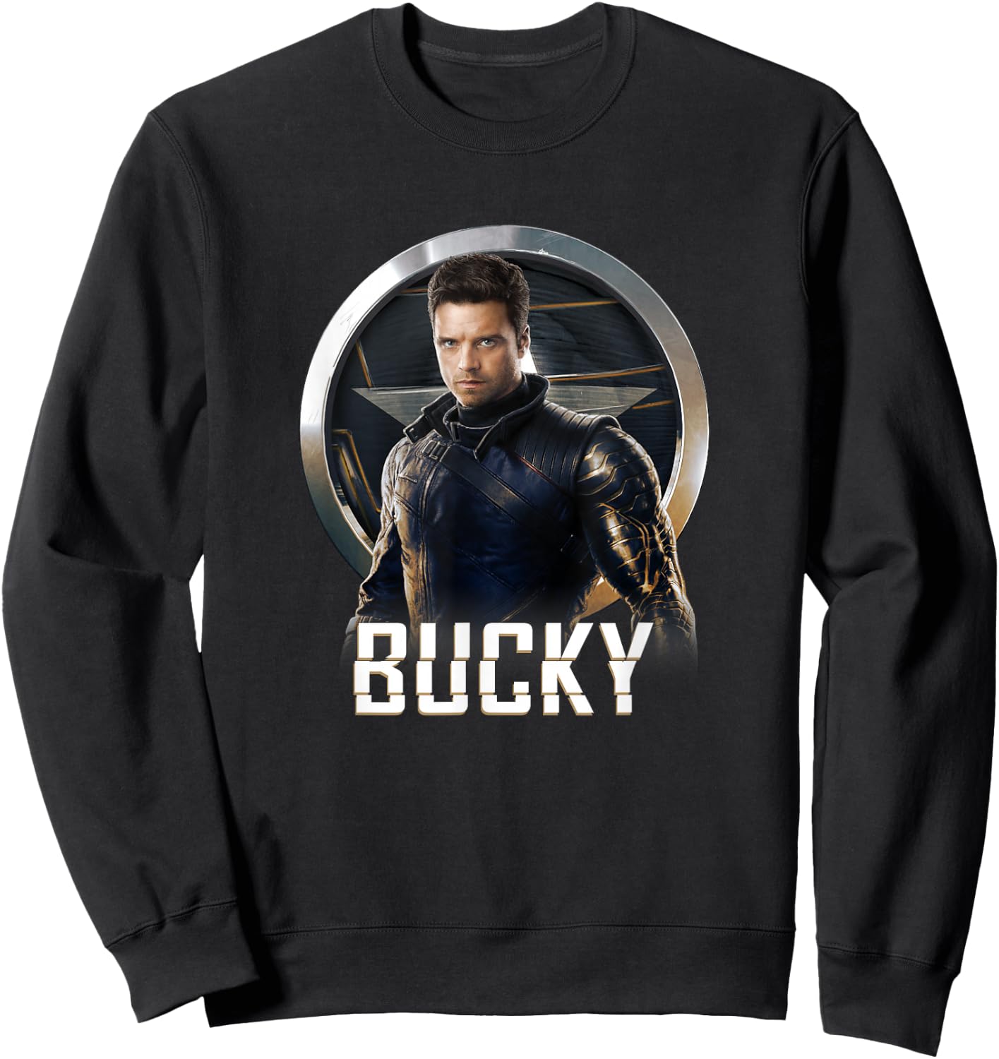 Marvel Falcon & Winter Soldier Bucky Shield Portrait V2 Sweatshirt - Sweatshirt | Black