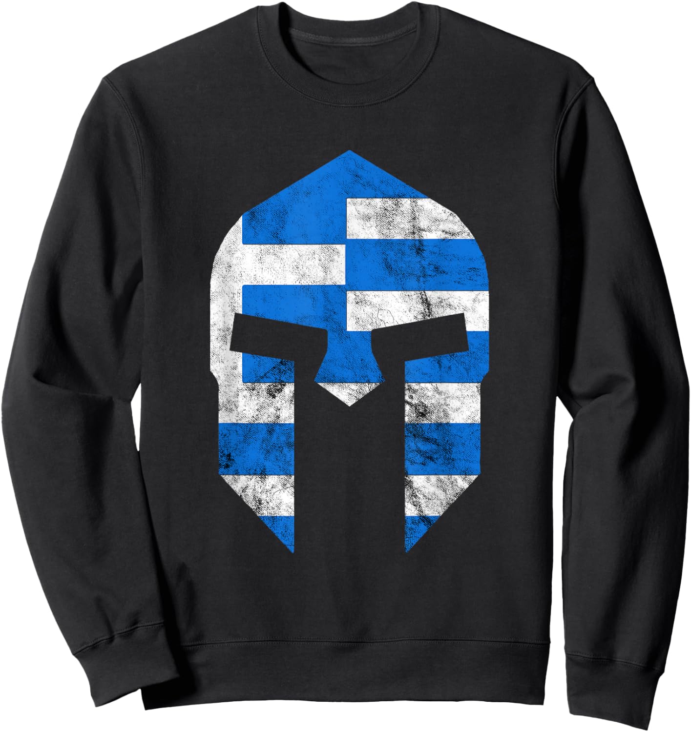 Greek Gladiators Spartan Helmet Greece Sparta Sweatshirt - Sweatshirt | Black