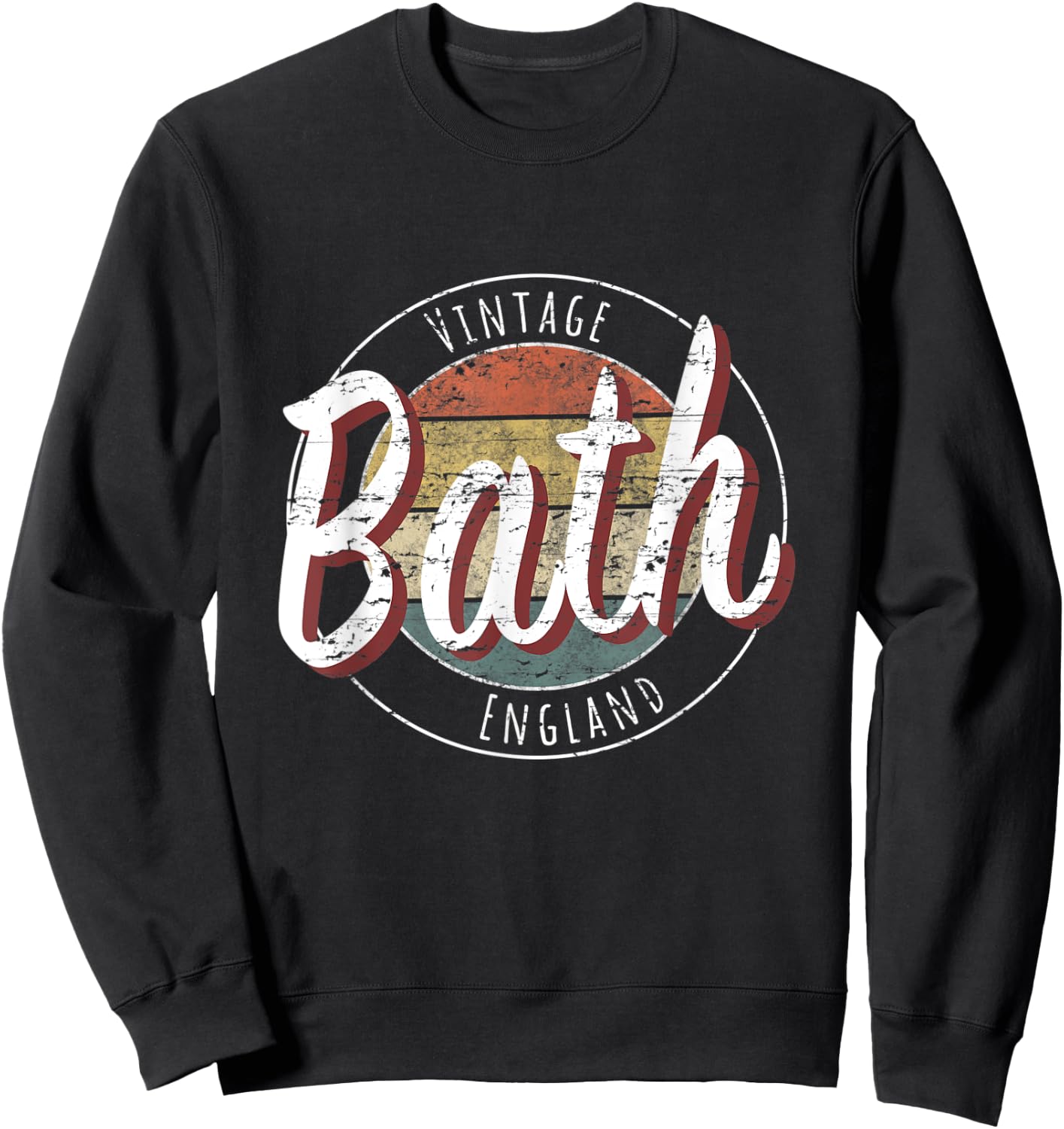 Vintage Bath England Sweatshirt - Sweatshirt | Black