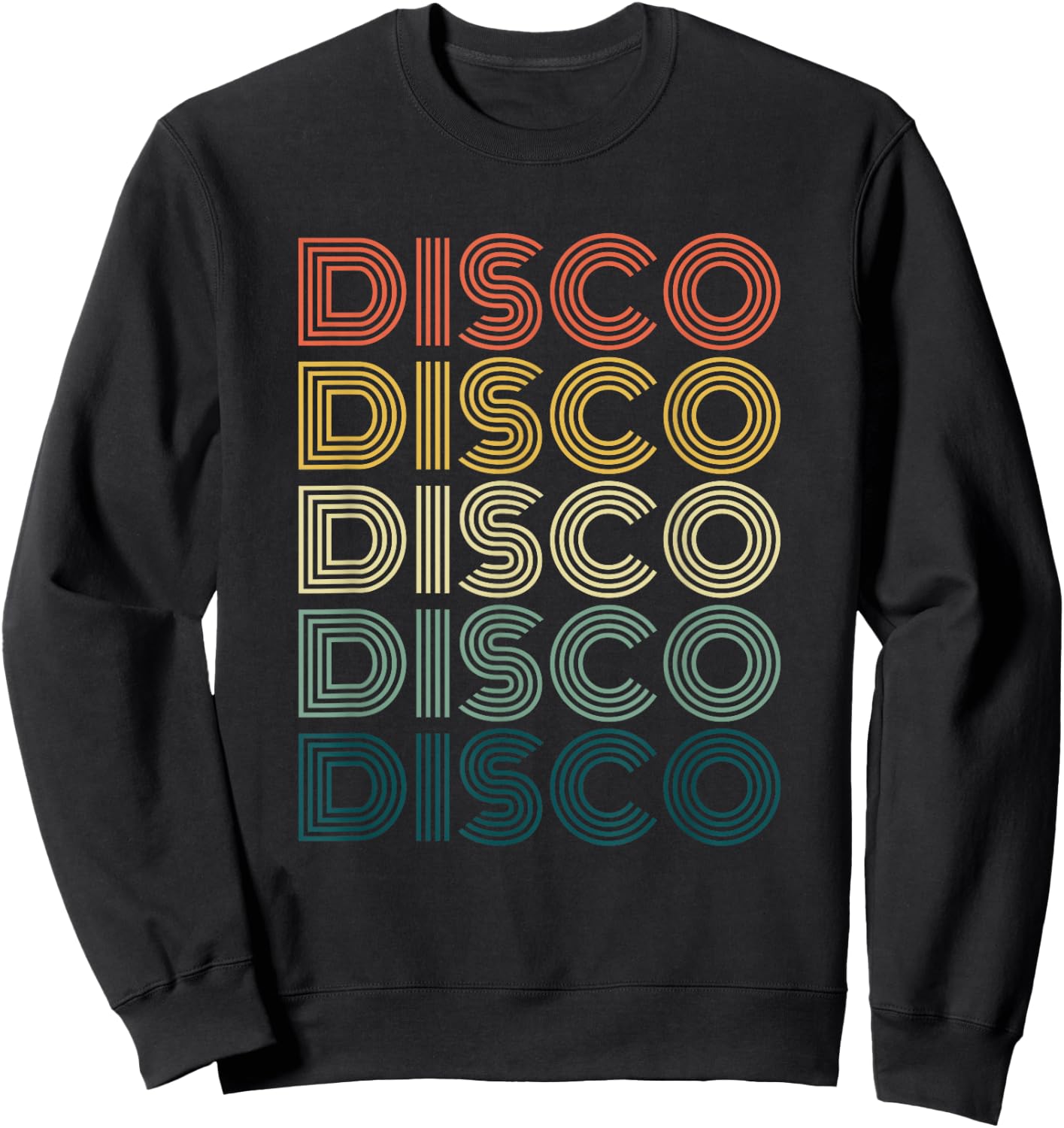 Disco Themed Funky Vintage 70s 80s For Dance Parties Sweatshirt - Sweatshirt | Black