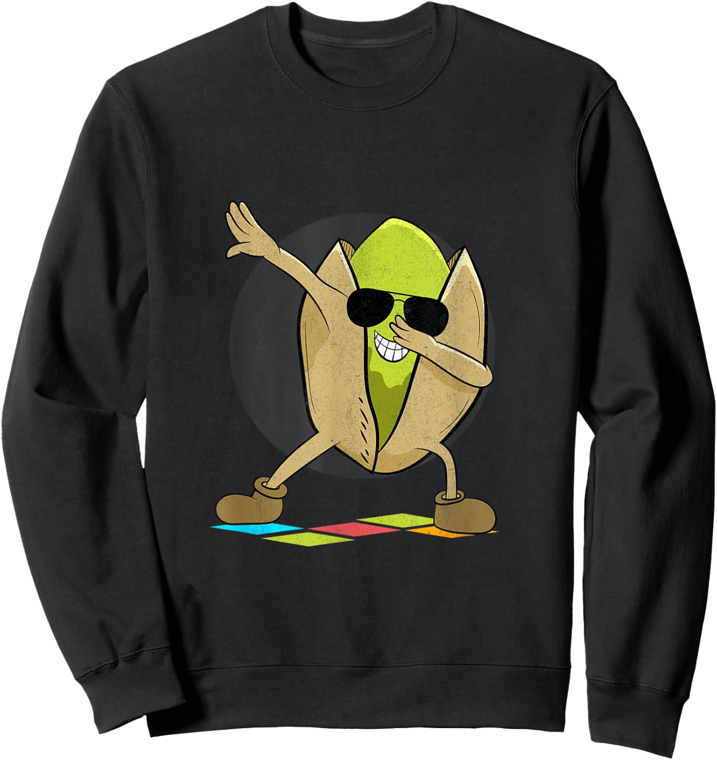 Dabbing Pistachio Day Funny Pistachios Sweatshirt - Sweatshirt | Black