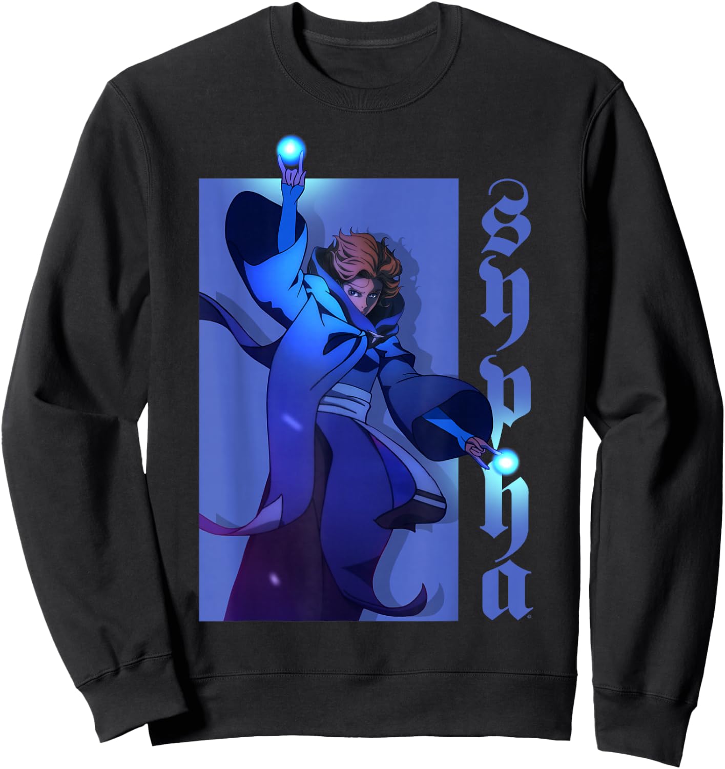 Netflix Castlevania Sypha Character Portrait Sweatshirt - Sweatshirt | Black