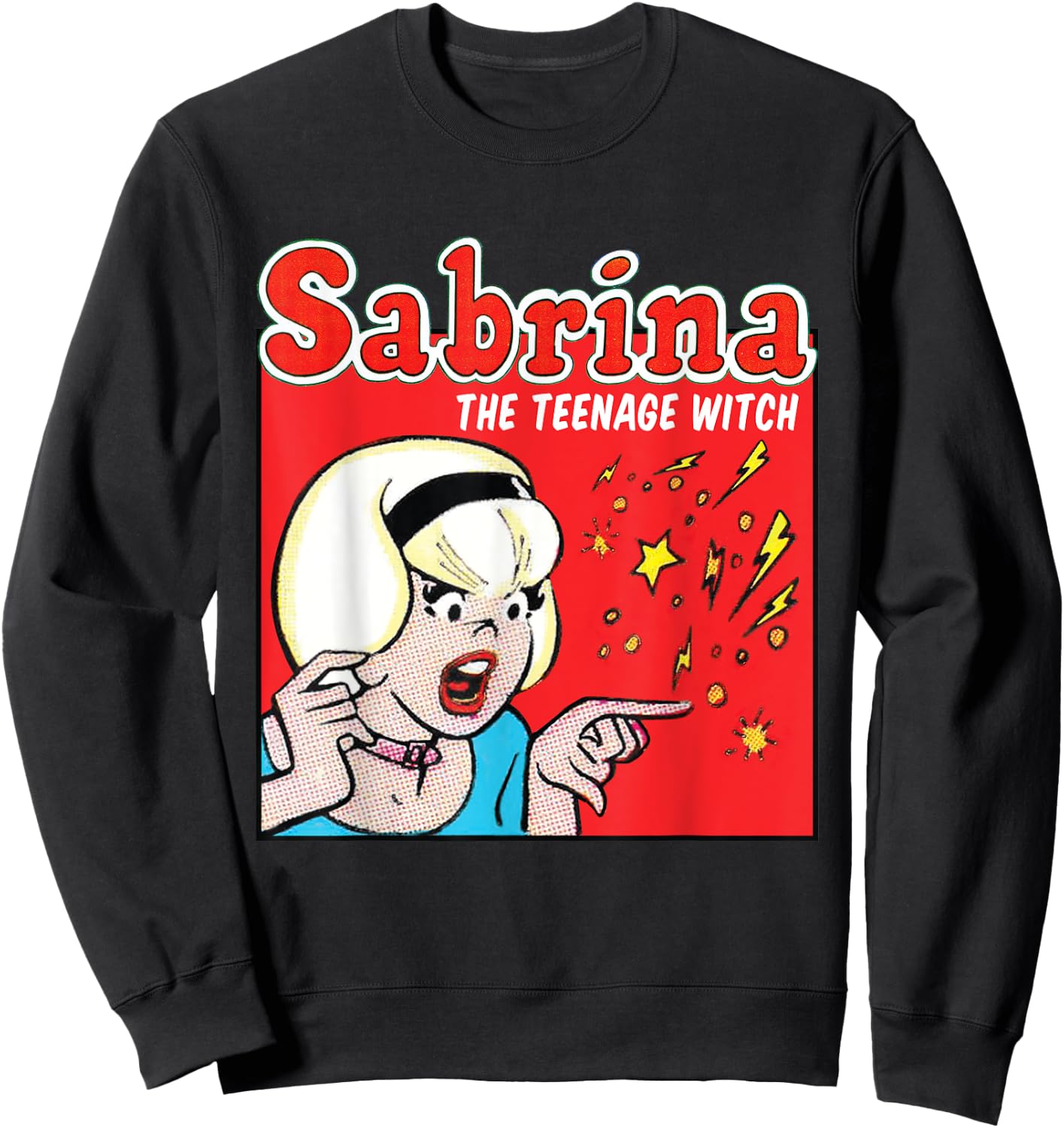 Sabrina The Teenage Witch Retro Sweatshirt - Sweatshirt | Black