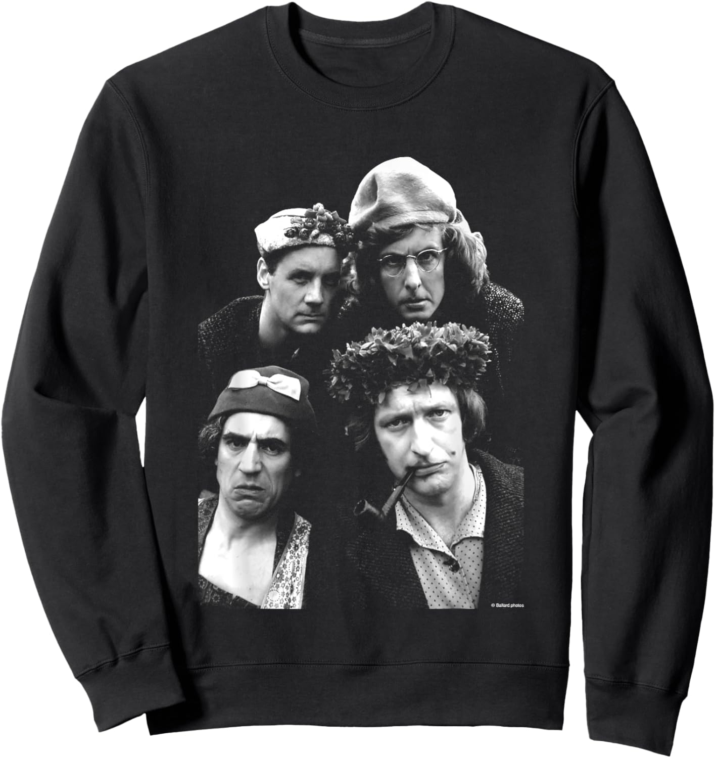 Monty Python Group Shot 1974 By Allan Ballard Sweatshirt - Sweatshirt | Black