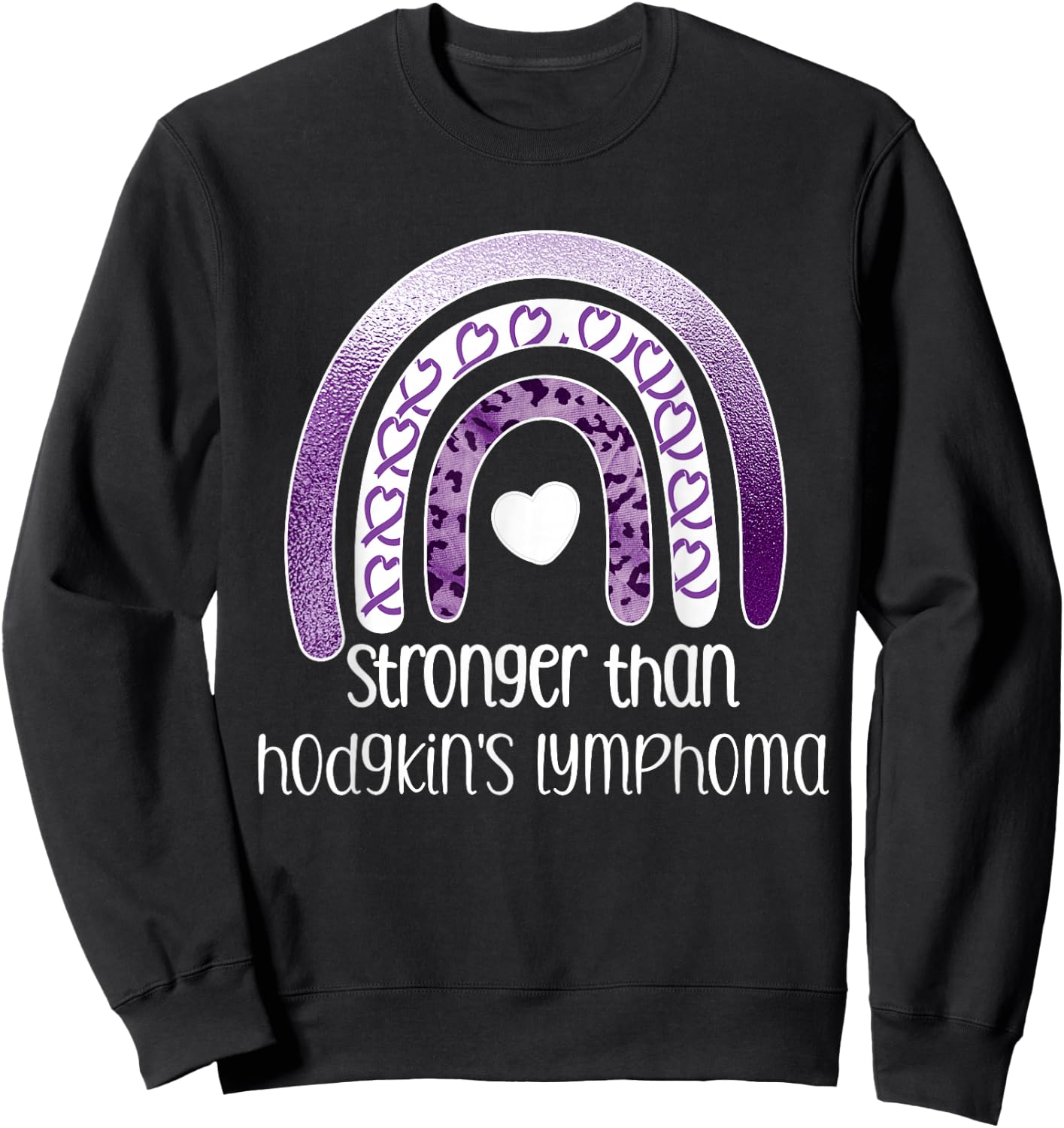 Hodgkin's Lymphoma Survivor Cancer Warrior Sweatshirt - Sweatshirt | Black