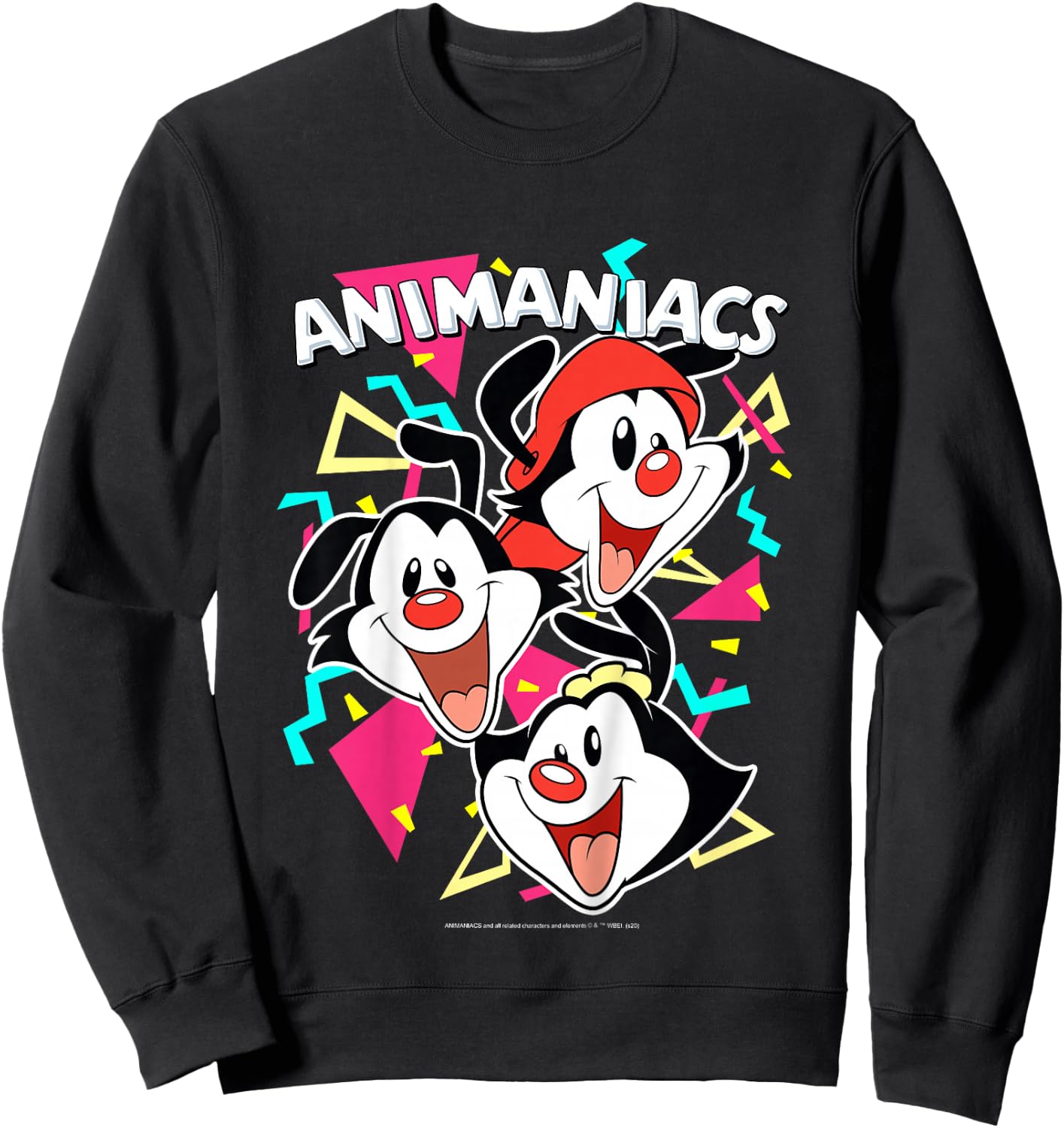 Kids Animaniacs Yakko Wakko & Dot Party Portrait Sweatshirt - Sweatshirt | Black
