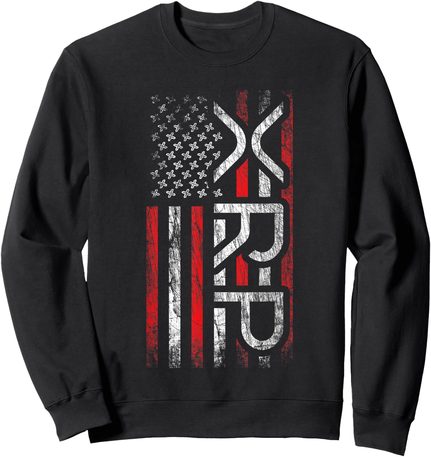 XRP Crypto - XRP Cryptocurrency - American Flag - XRP Sweatshirt - Sweatshirt | Black