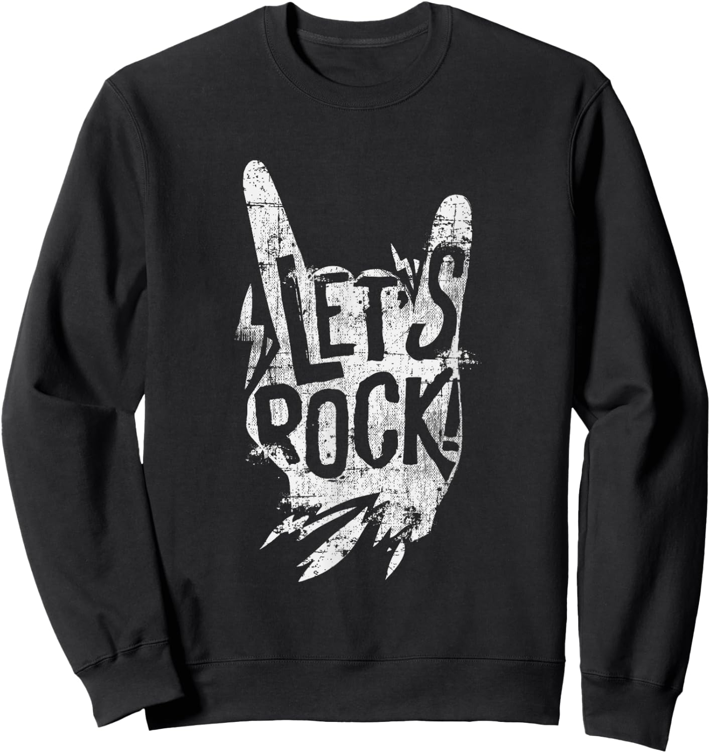Let's Rock - Music Festival Party Sweatshirt - Sweatshirt | Black