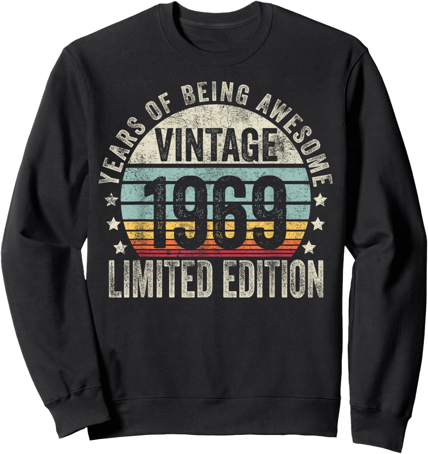 Vintage 1969 T Shirts Retro Funny 1969 Birthday Sweatshirt - Sweatshirt | Black