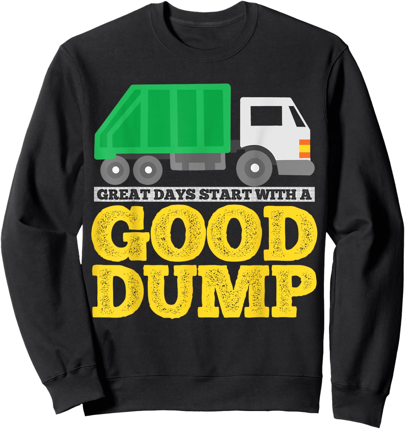 Garbage Truck Sweatshirt - Sweatshirt | Black