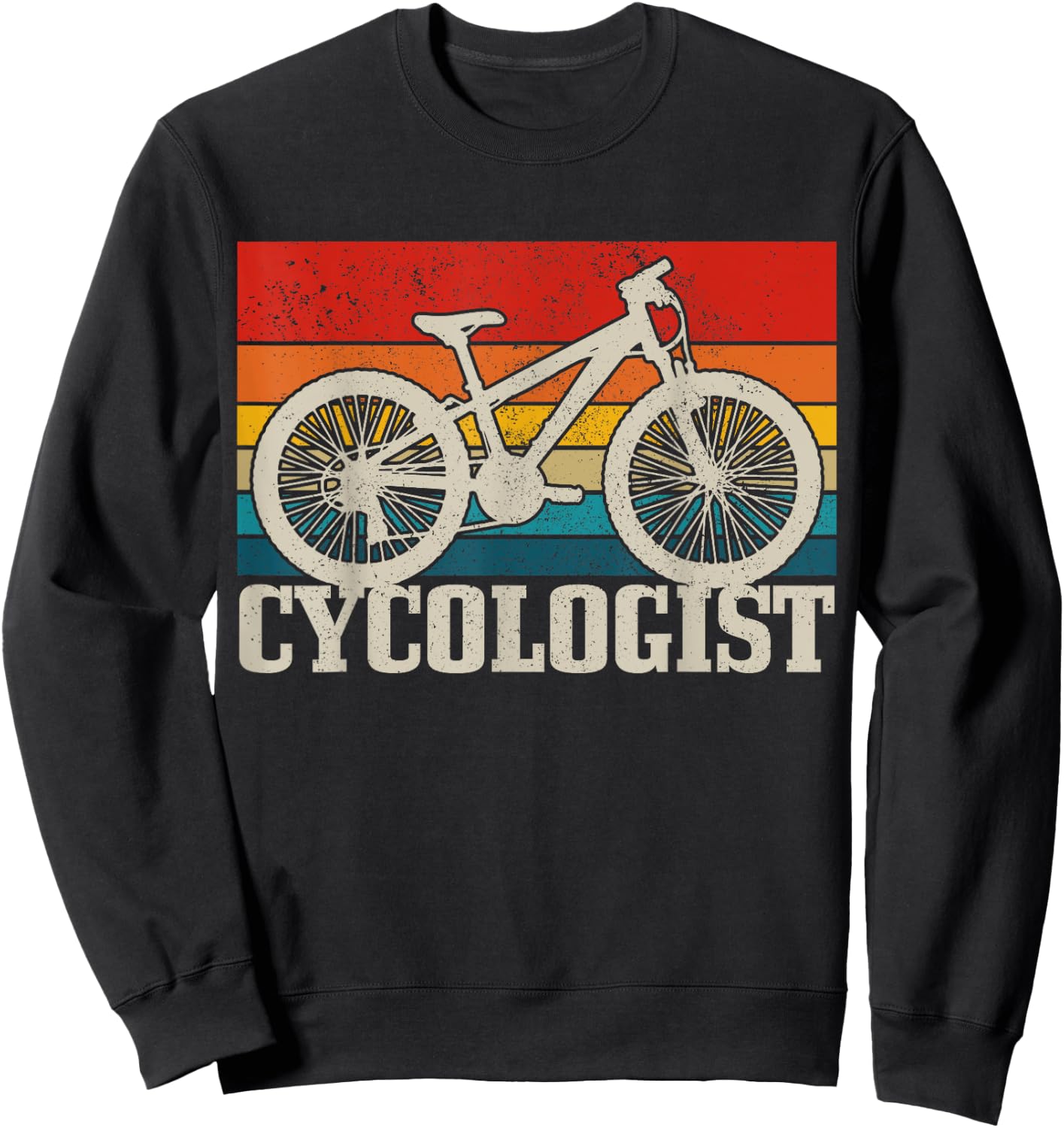 Cycologist Mountain Bike MTB Funny Mountain Biker Gift Sweatshirt - Sweatshirt | Black