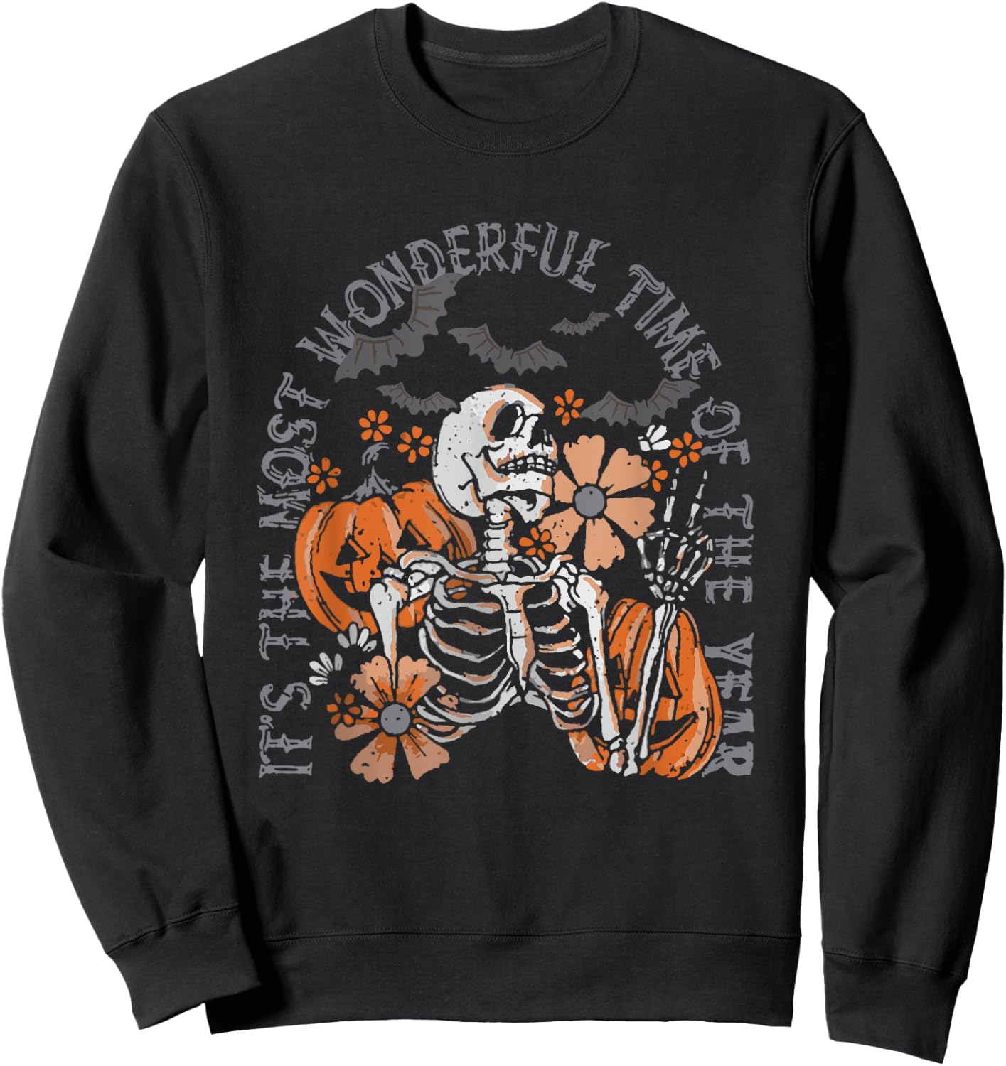 It's The Most Wonderful's Halloween Time Of The Year Sweatshirt - Sweatshirt | Black