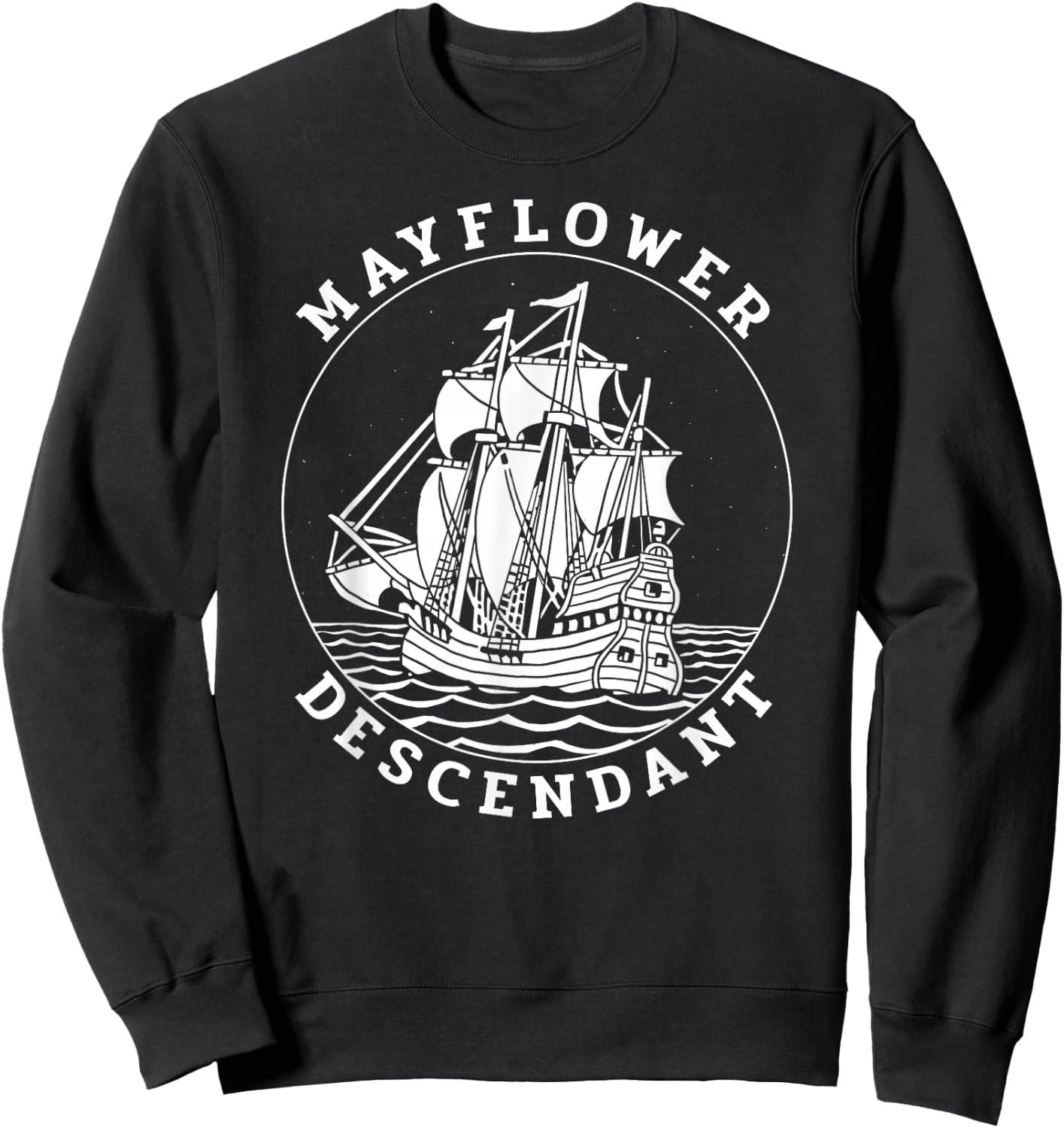 Mayflower Descendant Sweatshirt - Sweatshirt | Black