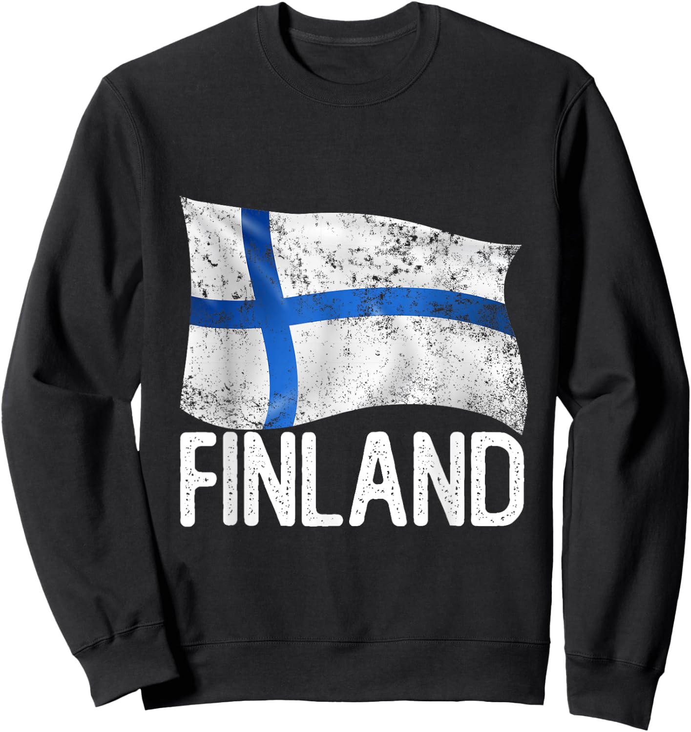 Finnish Flag Finland Sweatshirt - Sweatshirt | Black