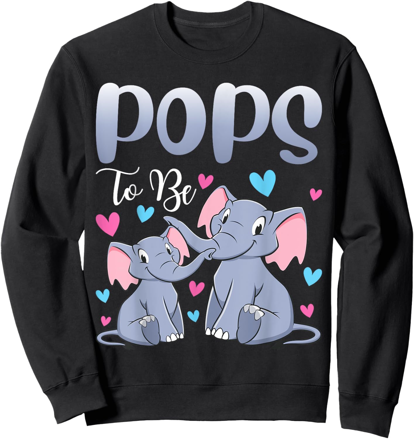 Soon Pops To Be Elephants For Baby Shower Gender Reveal Men Sweatshirt - Sweatshirt | Black