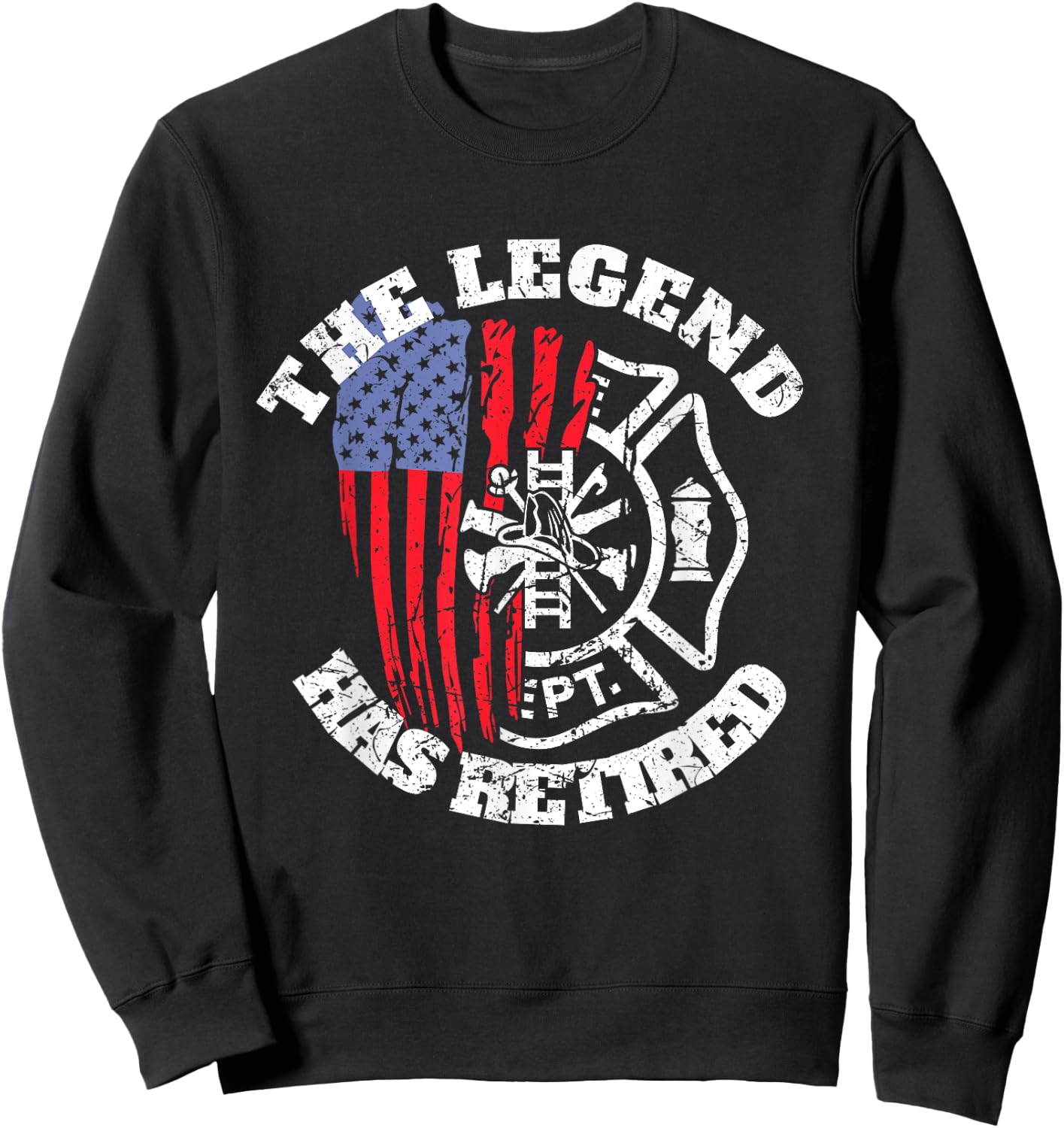Retired Fire Chief Retirement Firefighter Fireman Sweatshirt - Sweatshirt | Black
