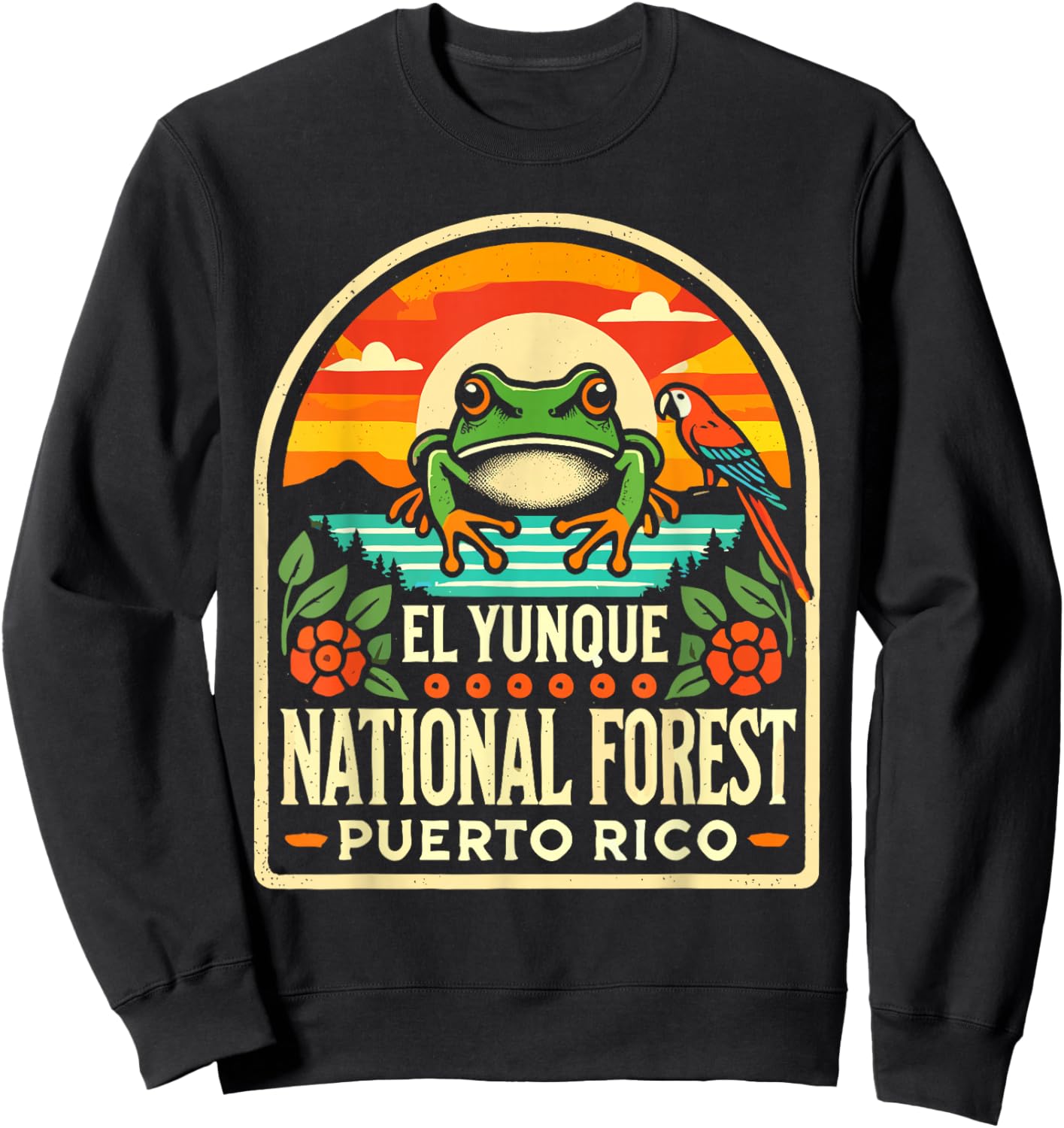 El Yunque National Forest Shirt Wildlife Puerto Rico Sweatshirt - Sweatshirt | Black