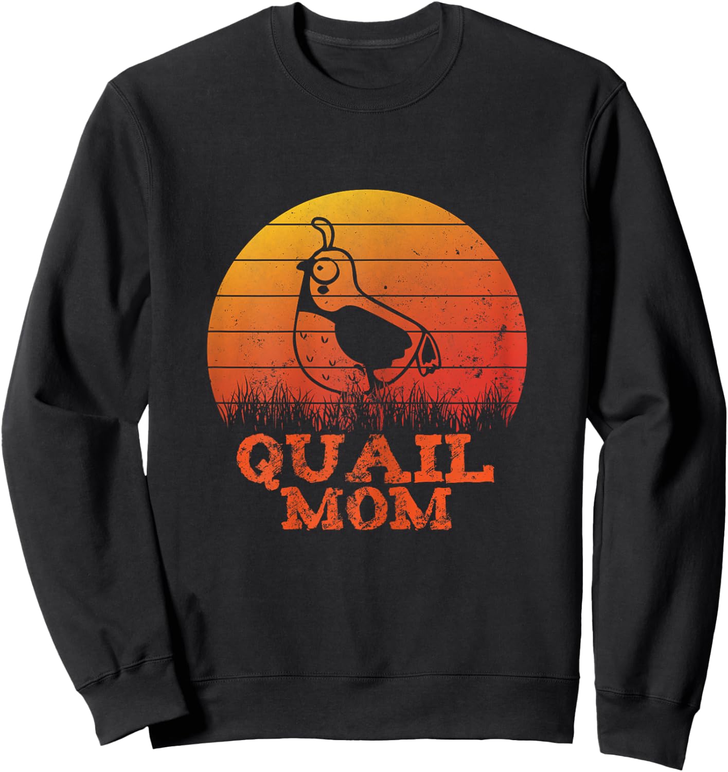 Mothers day Quail Mothern Quail Mom Sweatshirt - Sweatshirt | Black