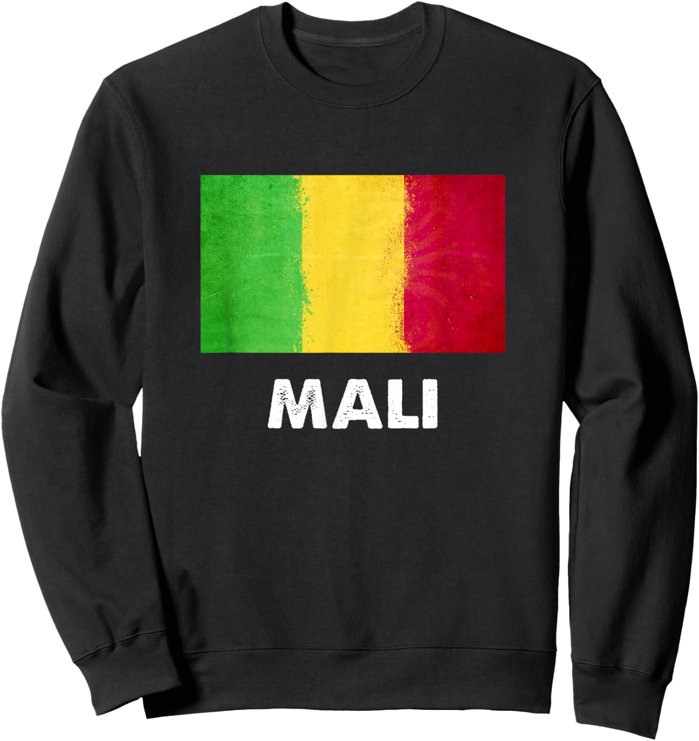 Mali Flag Shirt | Malier Sweatshirt - Sweatshirt | Black